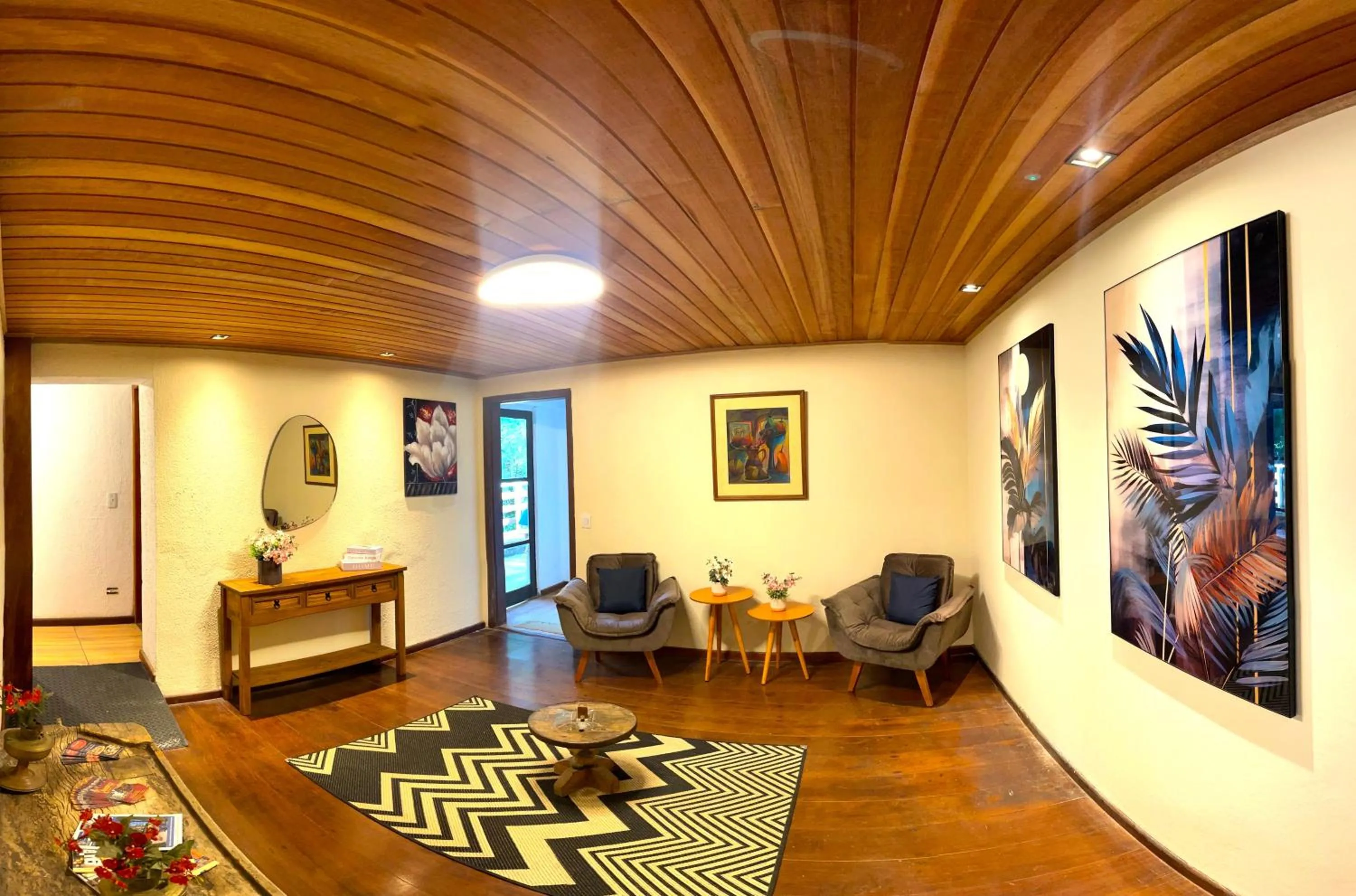 Living room in Pousada Atalaia Capivari