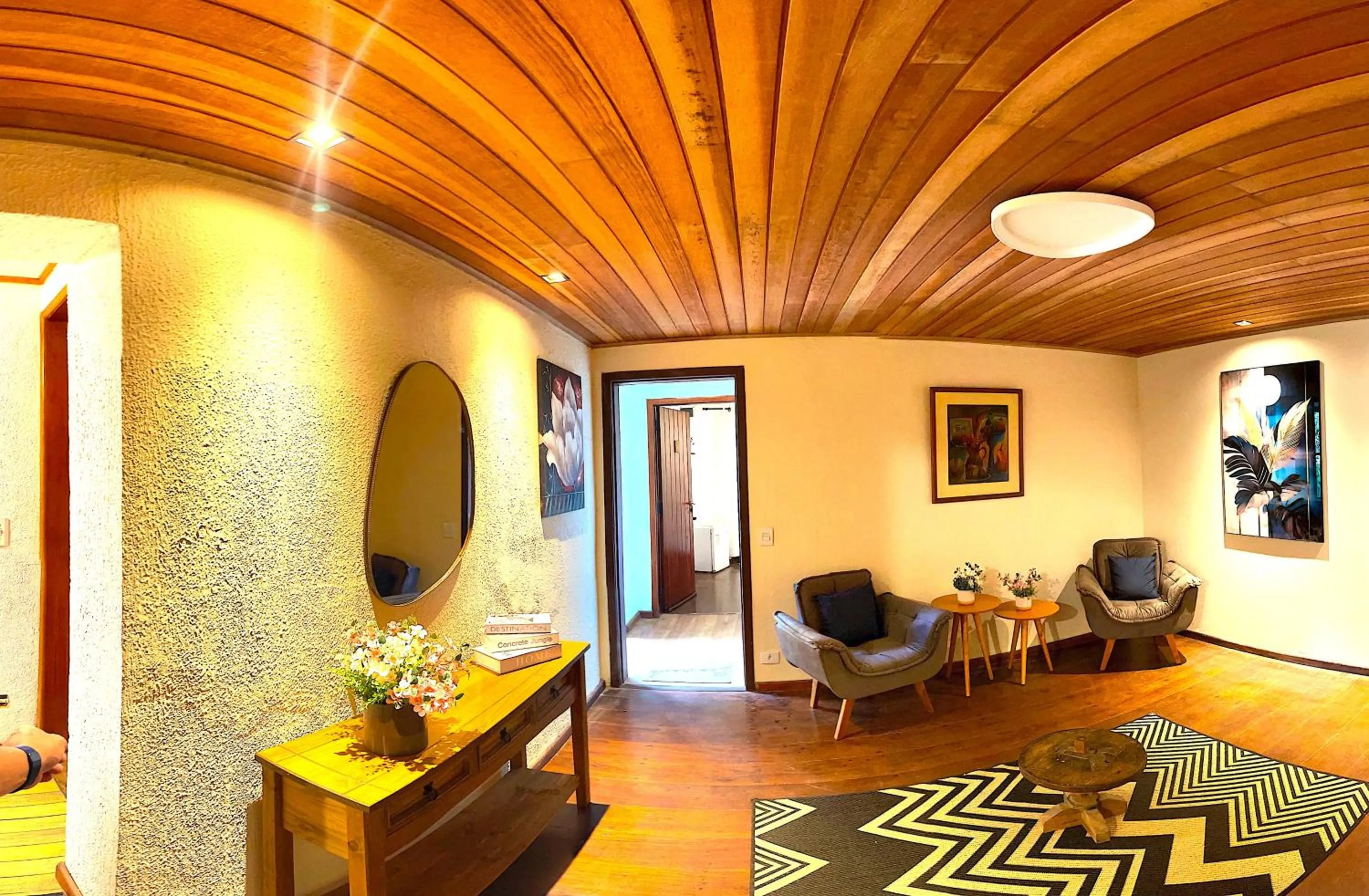 Living room in Pousada Atalaia Capivari