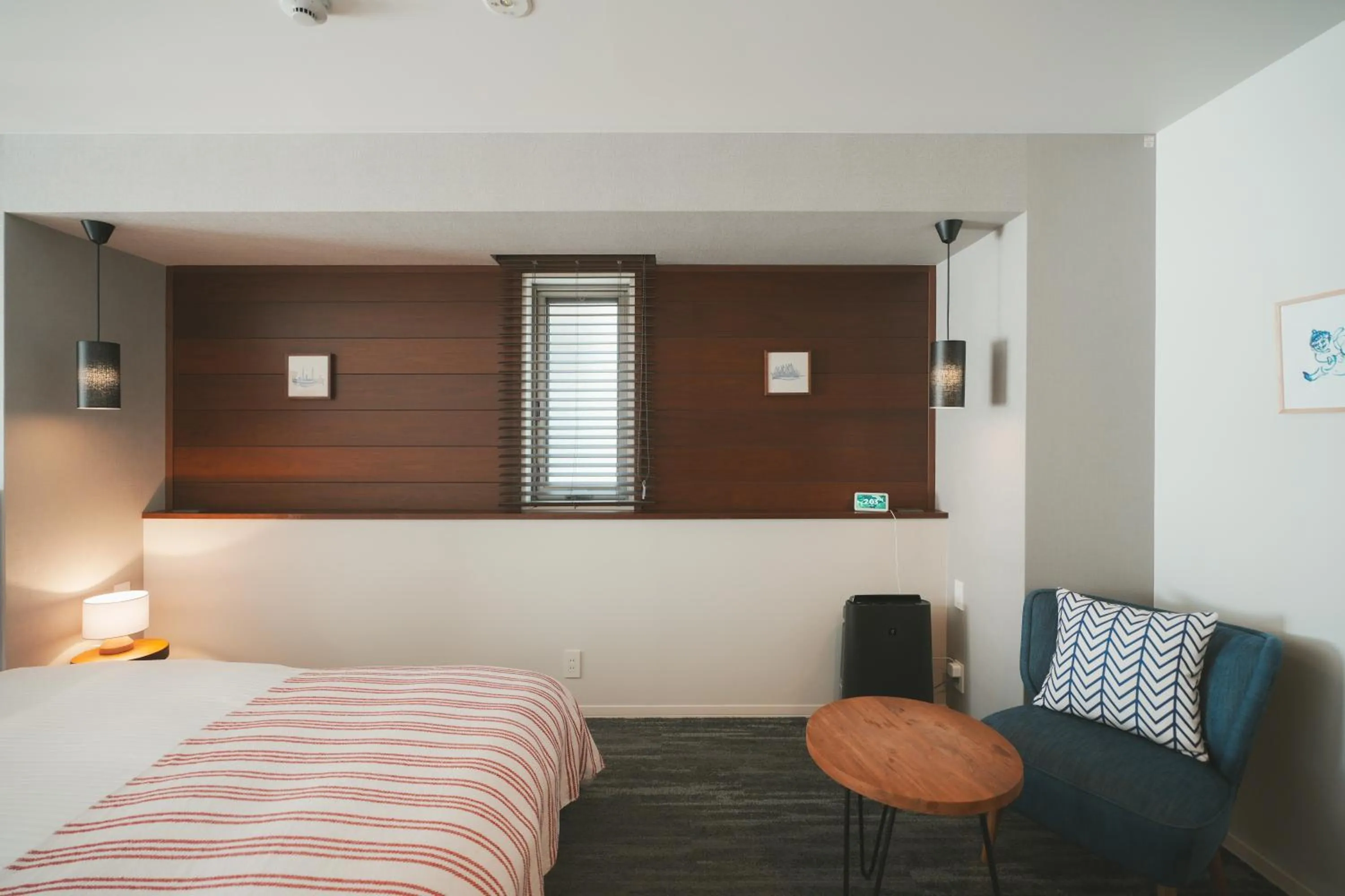 Bed in LAZULI Hiroshima Hotel and Lounge