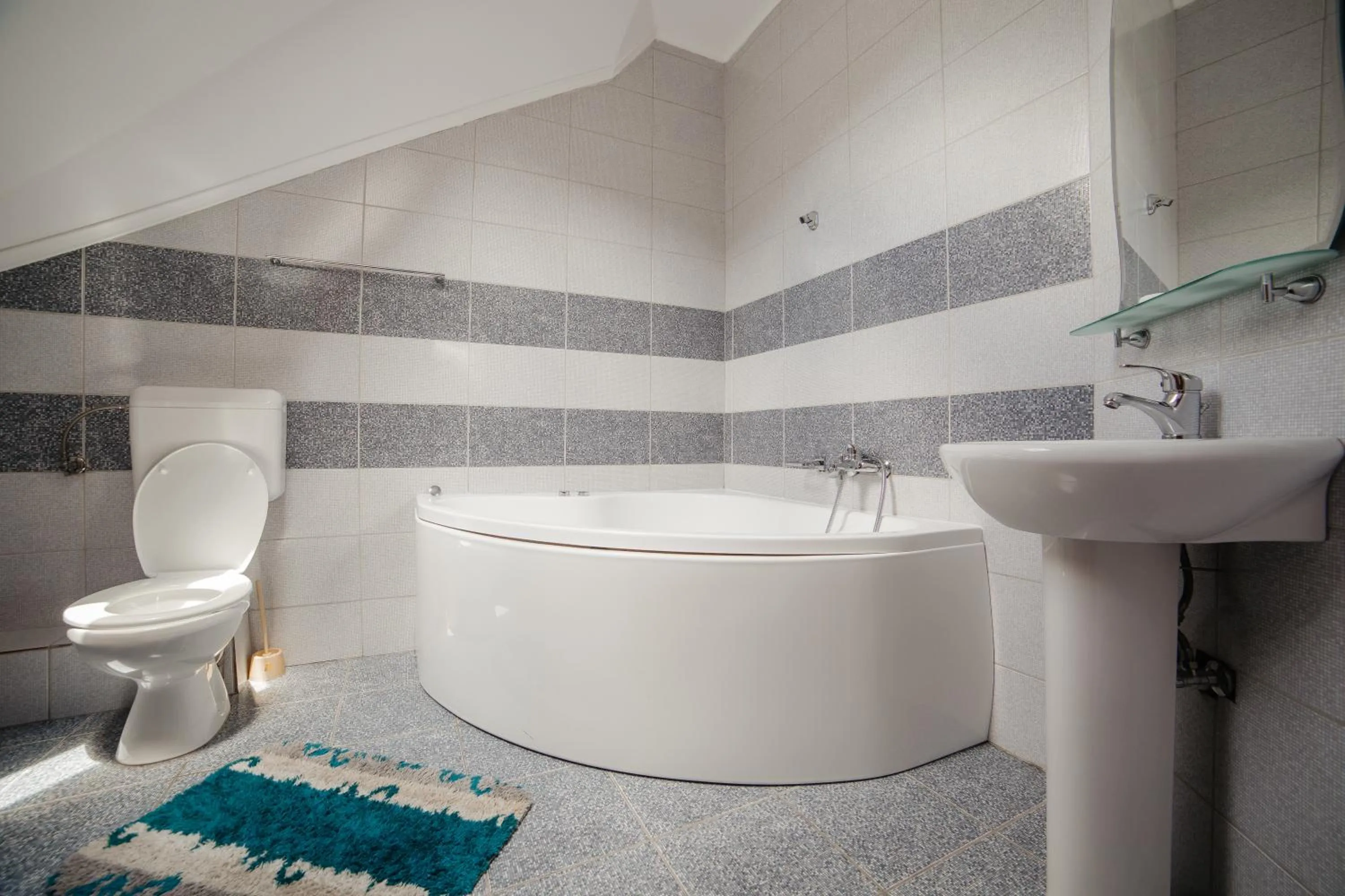 Toilet in Pensiunea Floare de Colţ