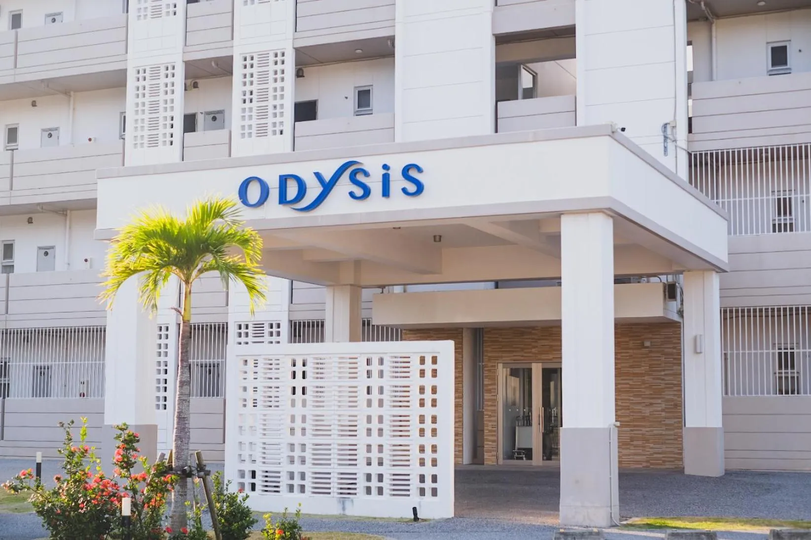 Facade/entrance in Odysis Onna Resort Hotel