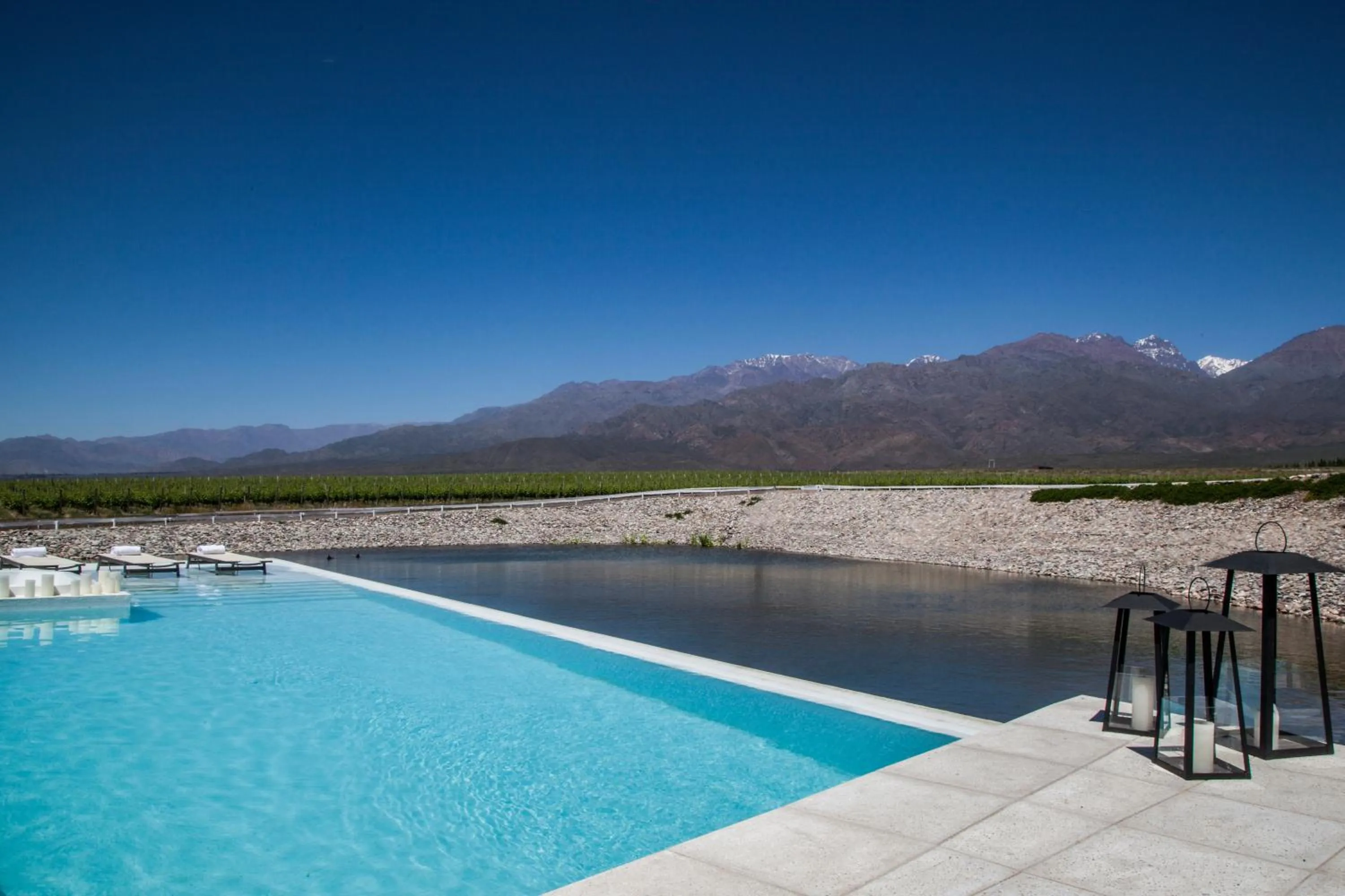 Swimming pool in Casa de Uco Vineyards and Wine Resort