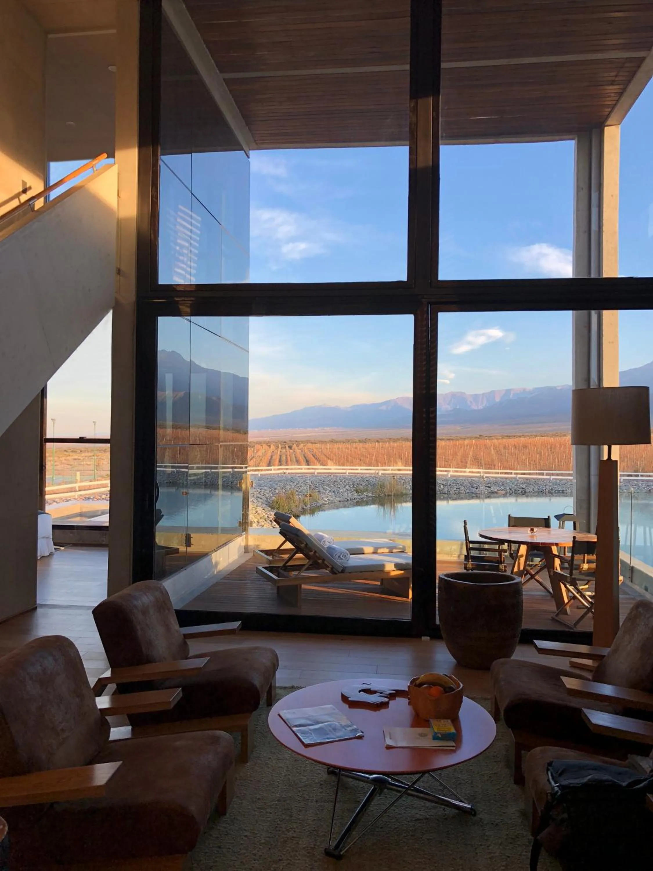Living room in Casa de Uco Vineyards and Wine Resort