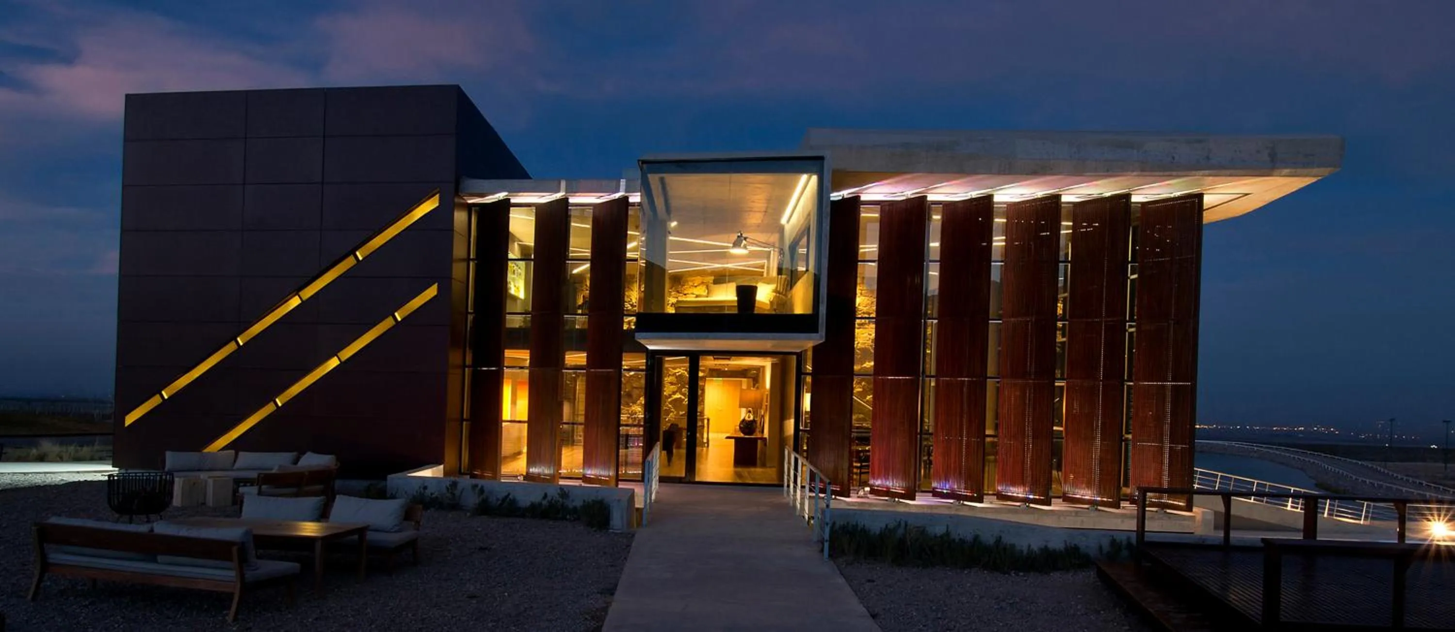 Facade/entrance in Casa de Uco Vineyards and Wine Resort