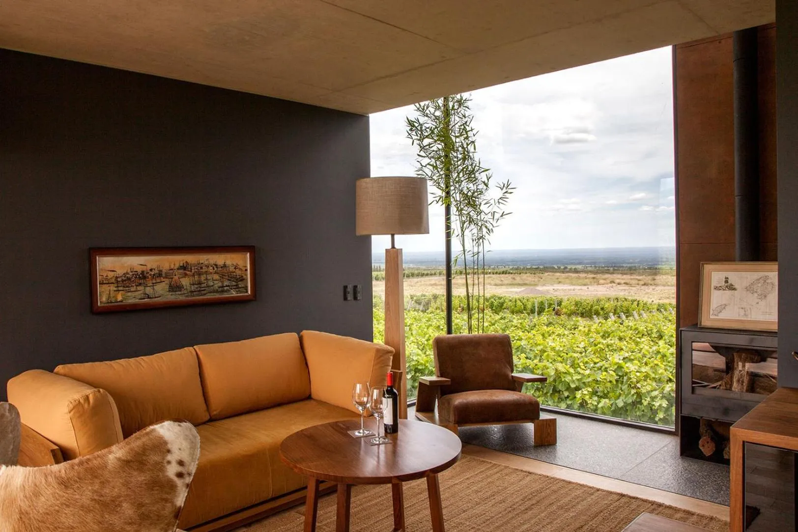 Living room in Casa de Uco Vineyards and Wine Resort
