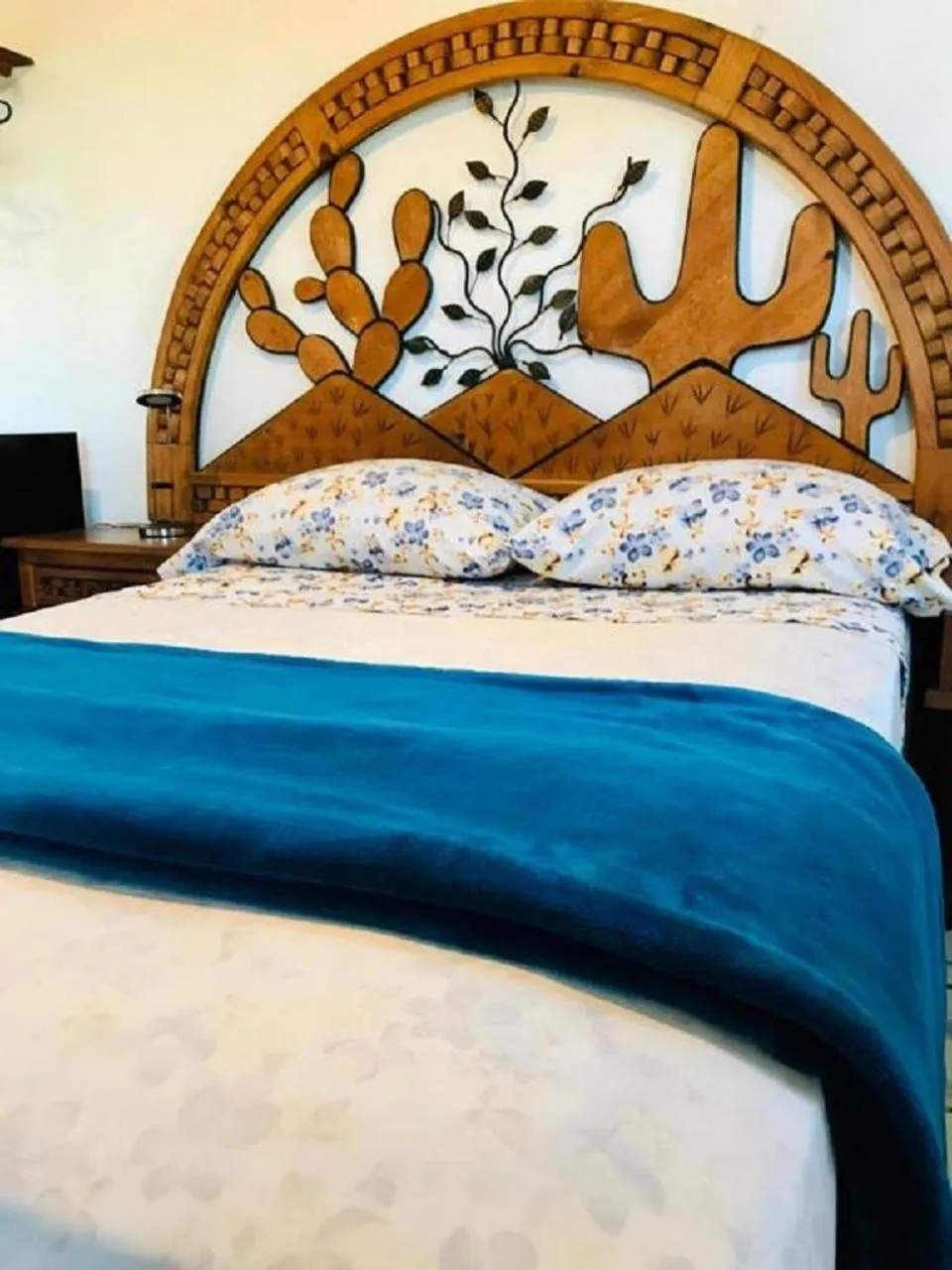 Decorative detail, Bed in Hotel Posada Señor Mañana