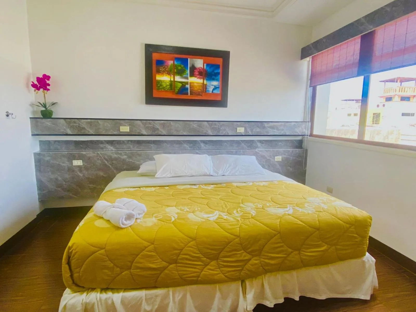 Bed in Hotel Los Algarrobos