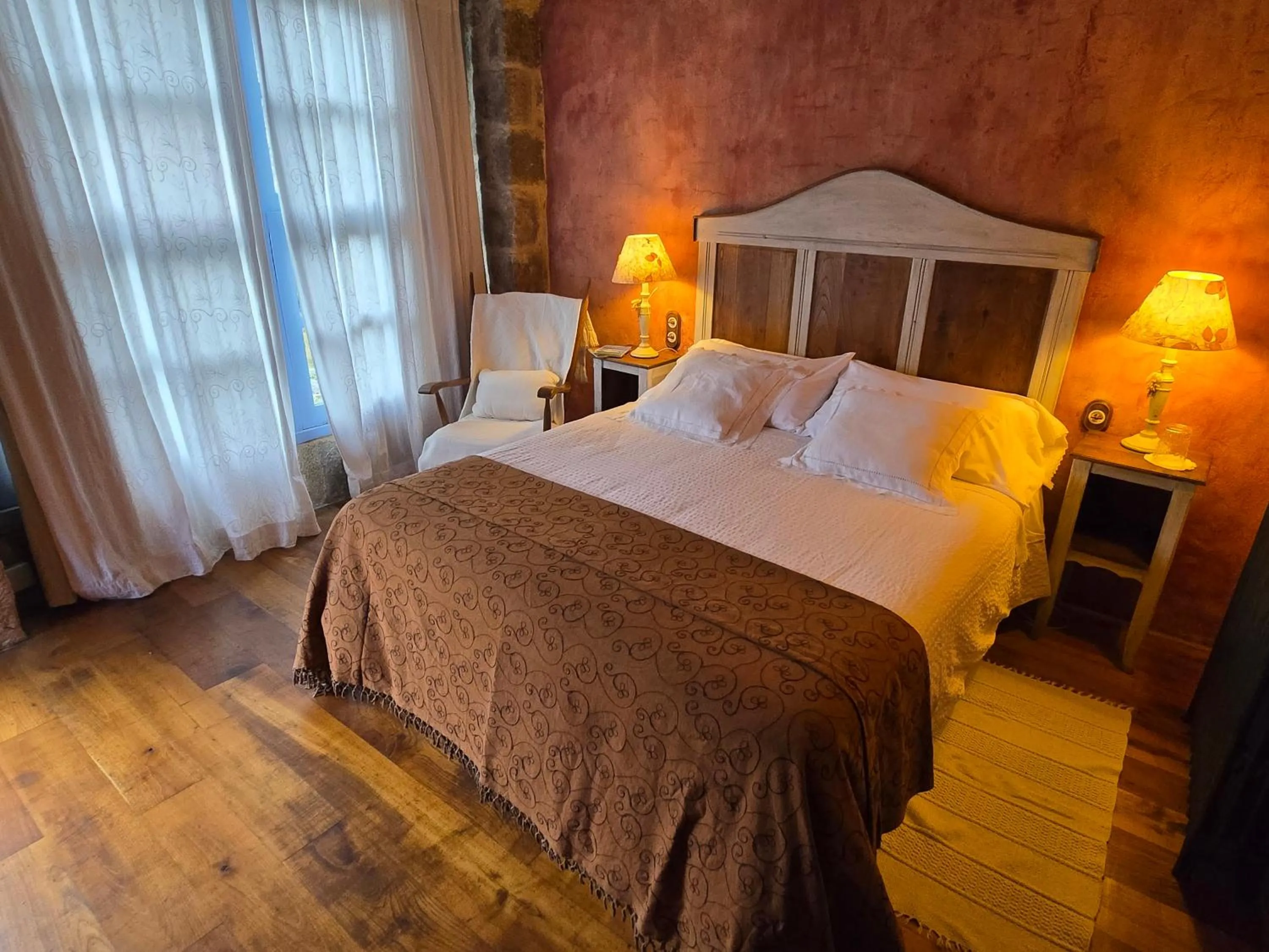 Bed in Casa do Castelo de Andrade