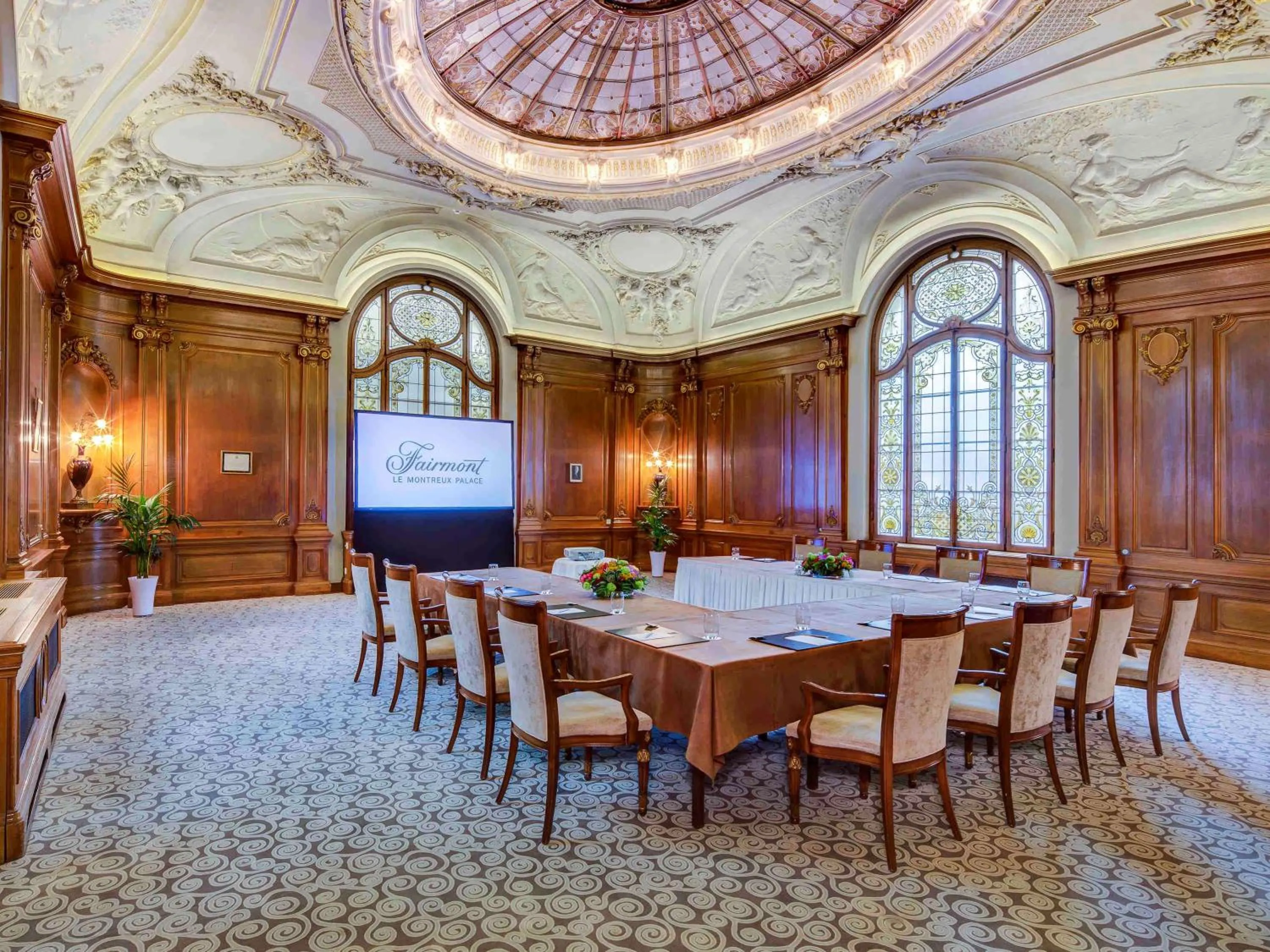 On site in Fairmont Le Montreux Palace