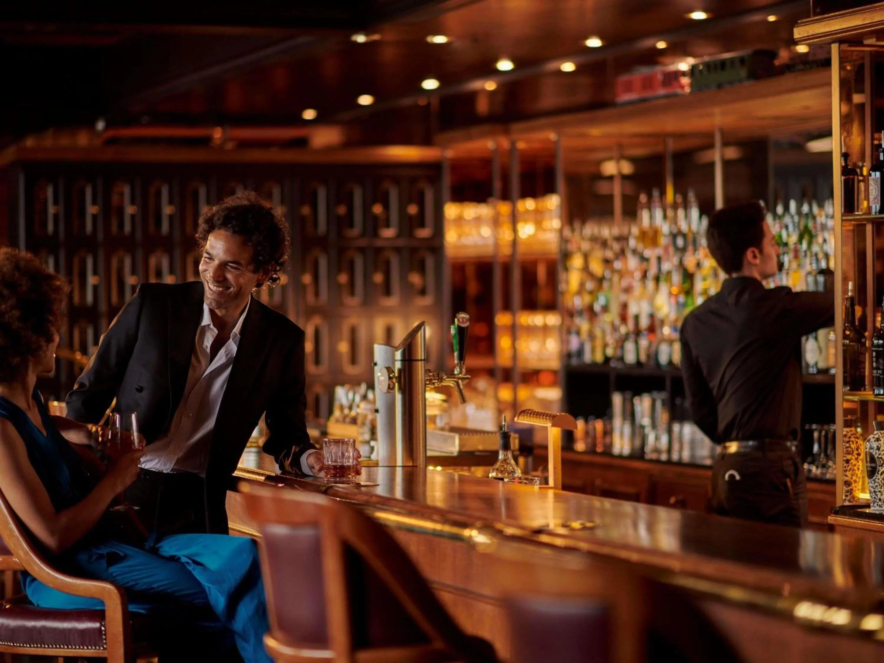 Lounge or bar in Fairmont Le Montreux Palace