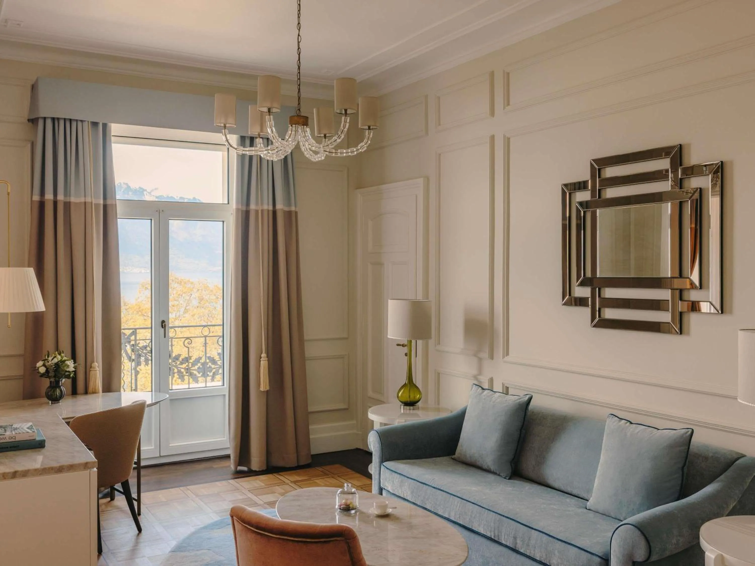Bedroom in Fairmont Le Montreux Palace
