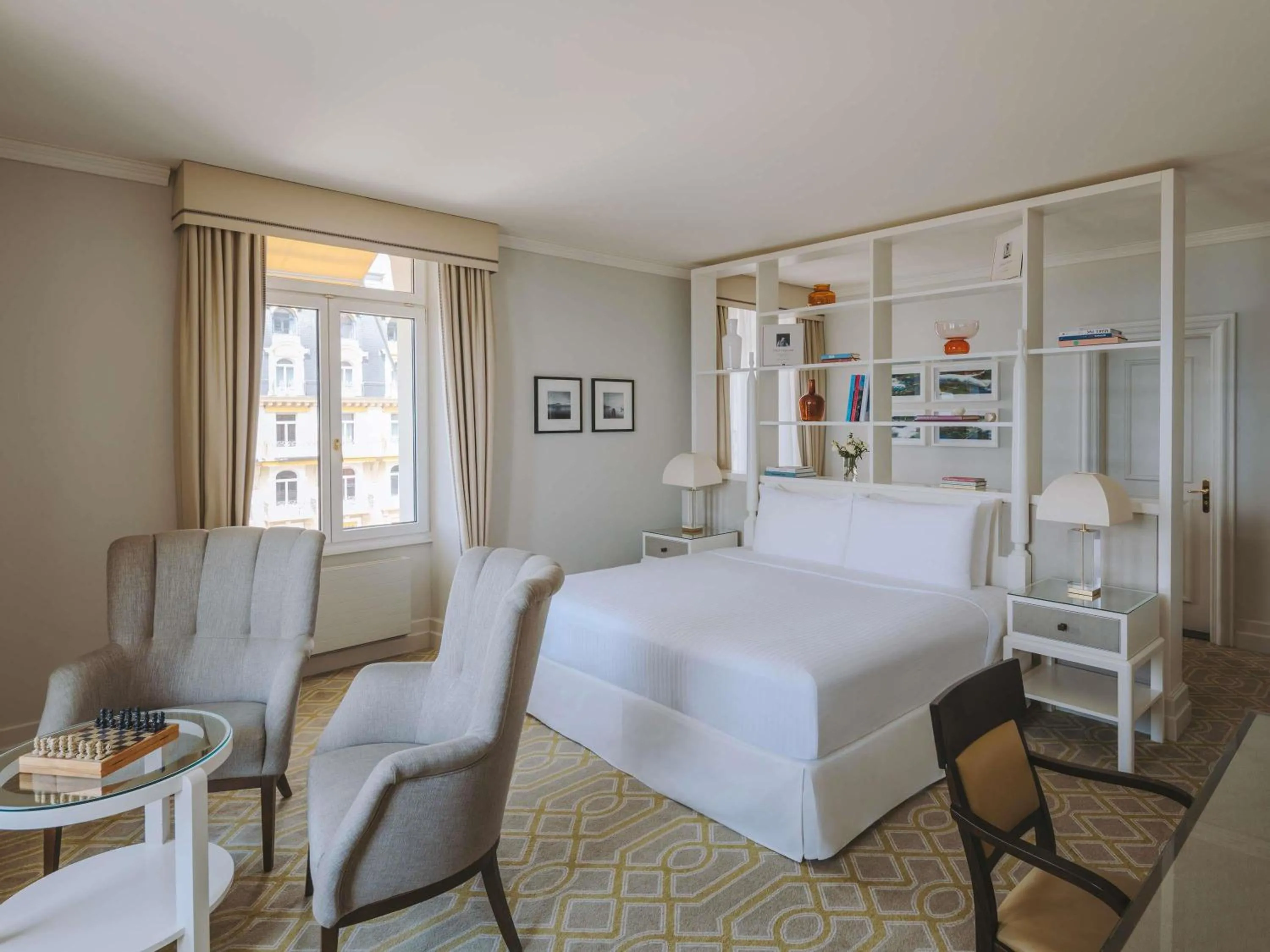 Superior King Room with Lake View in Fairmont Le Montreux Palace