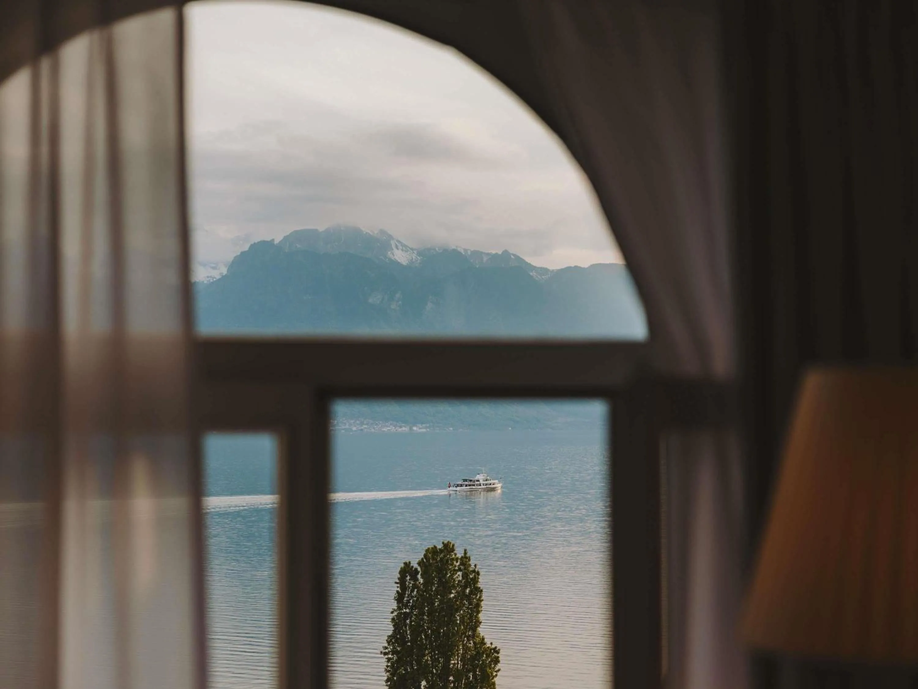Bedroom in Fairmont Le Montreux Palace