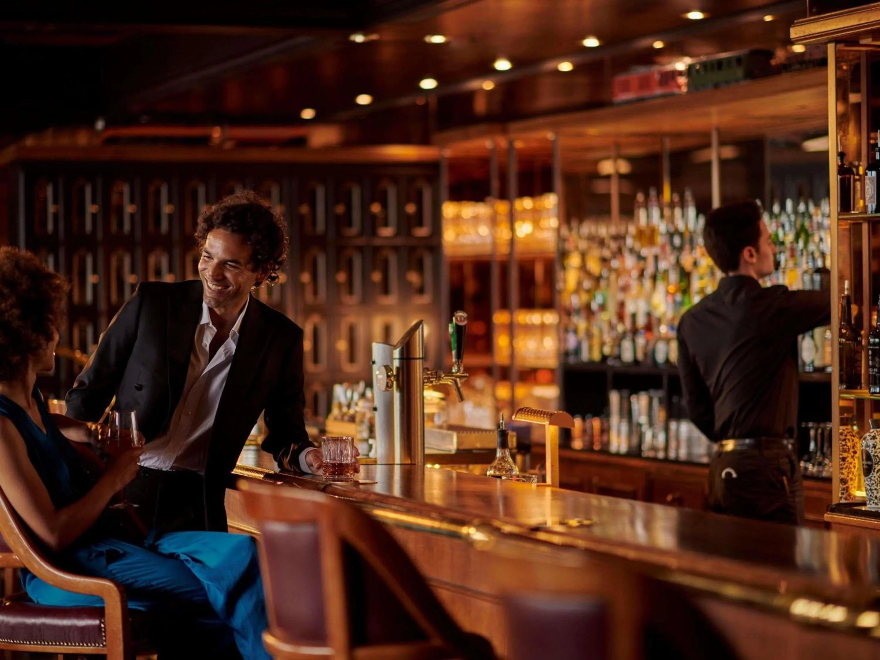 Lounge or bar in Fairmont Le Montreux Palace