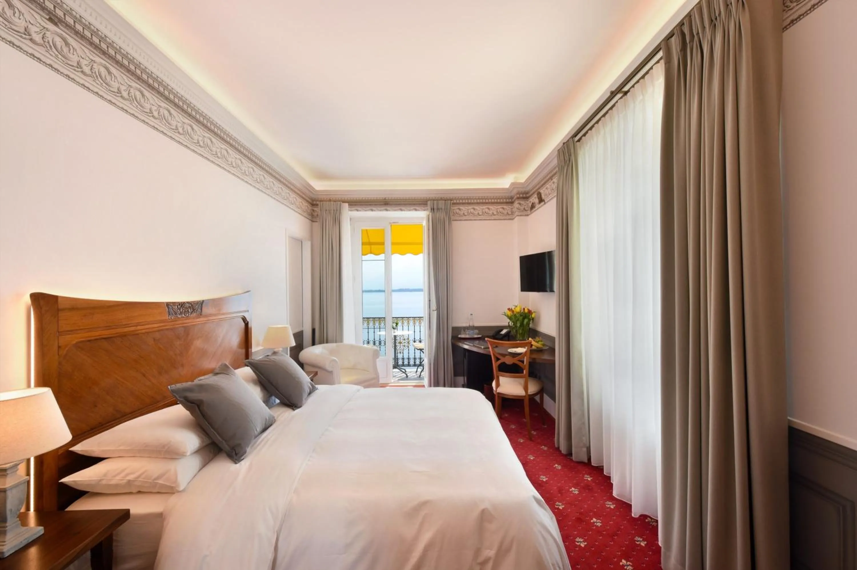 Bedroom, Bed in Golf Hotel René Capt