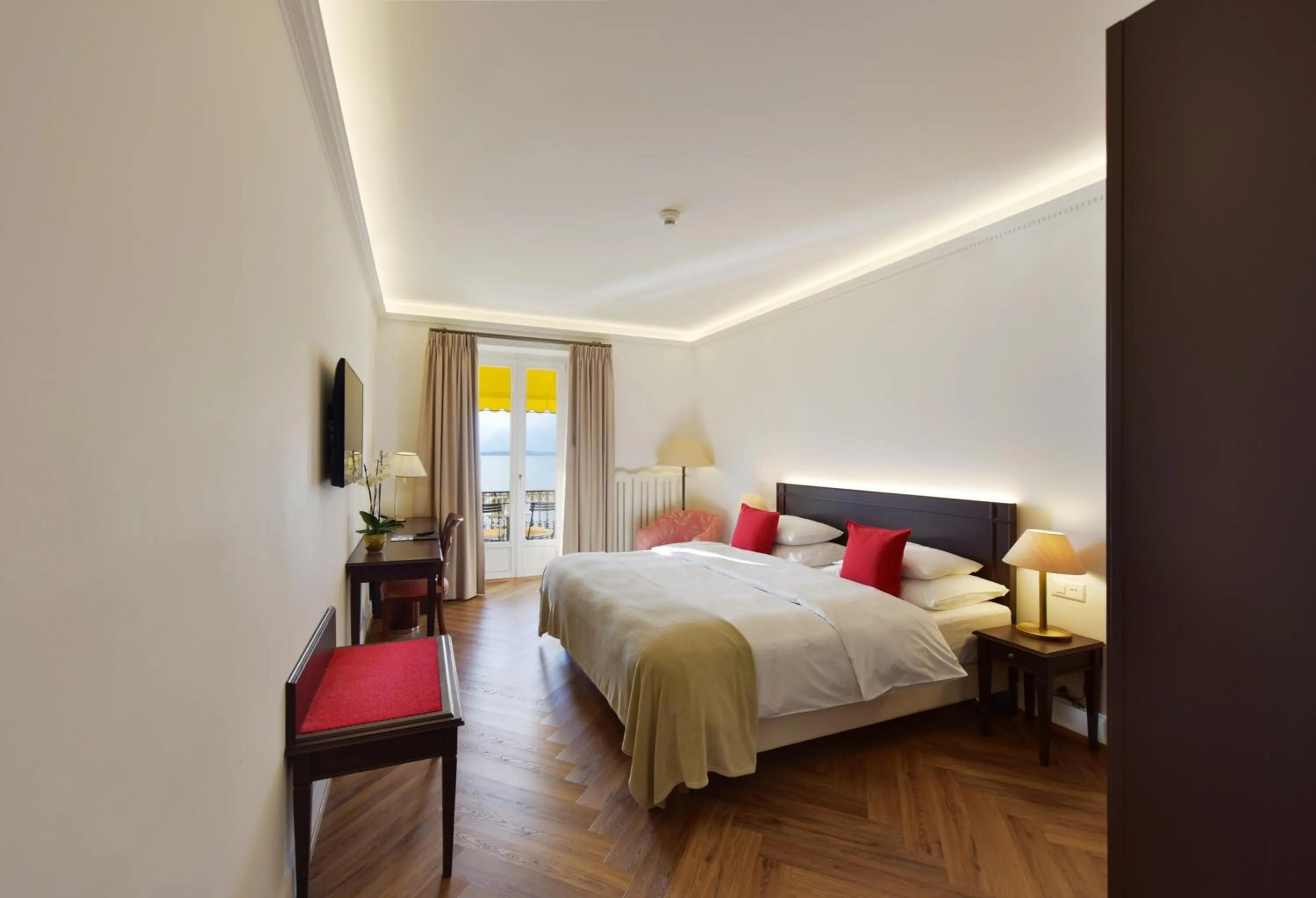 Bedroom, Bed in Golf Hotel René Capt