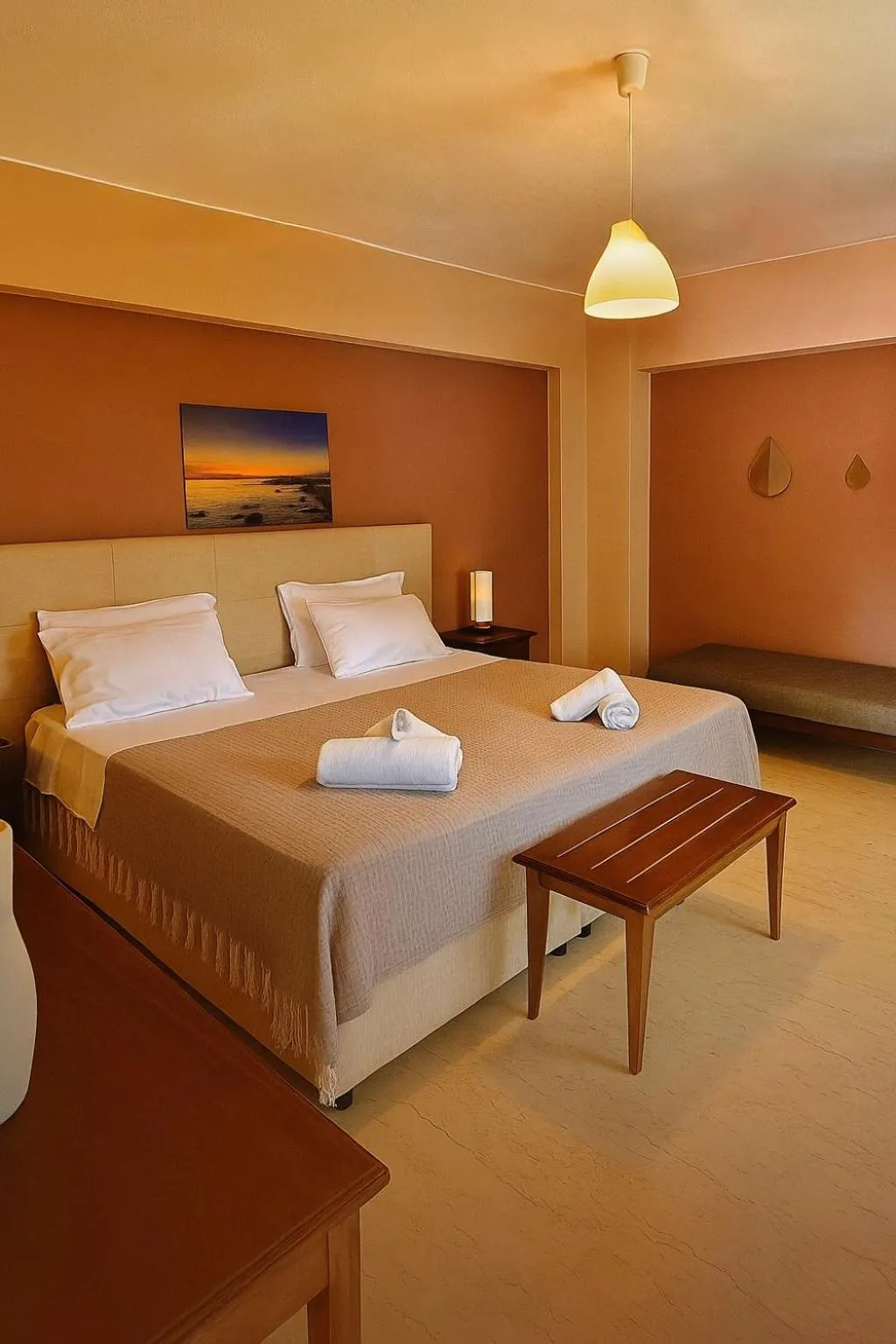 Bed in Villa Fotini