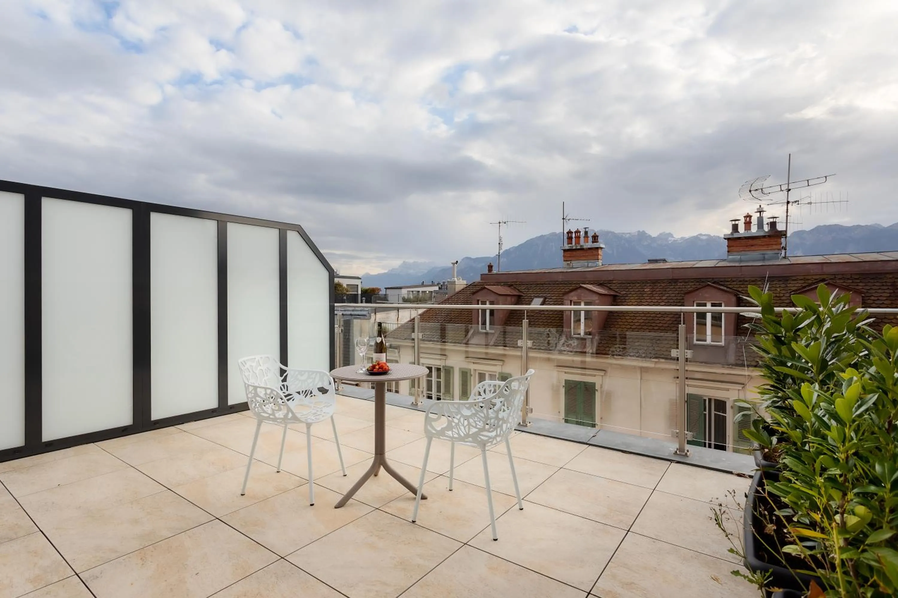 Balcony/Terrace in VISIONAPARTMENTS Rue des Communaux - contactless check-in