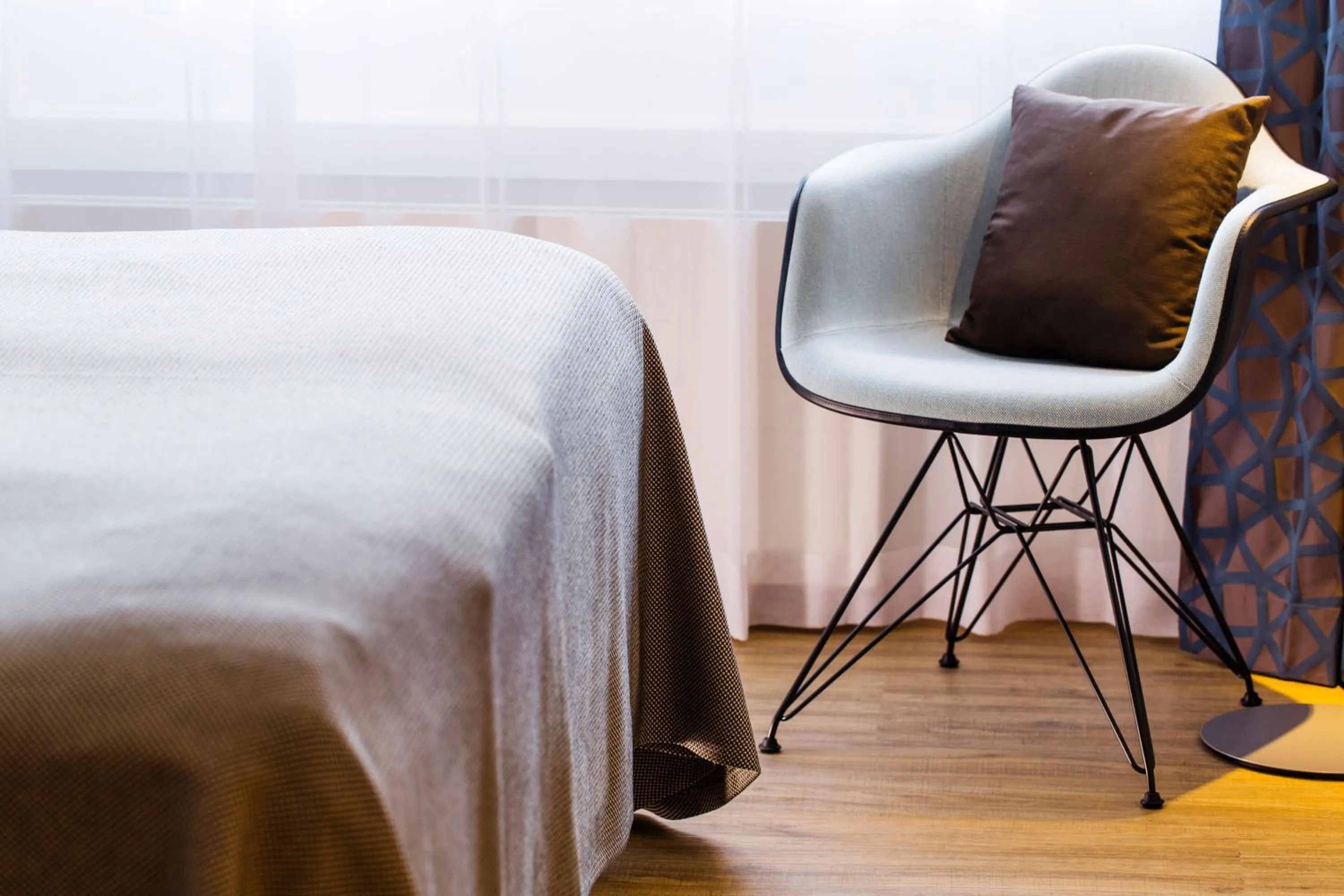 Decorative detail, Bed in Hotel Arte