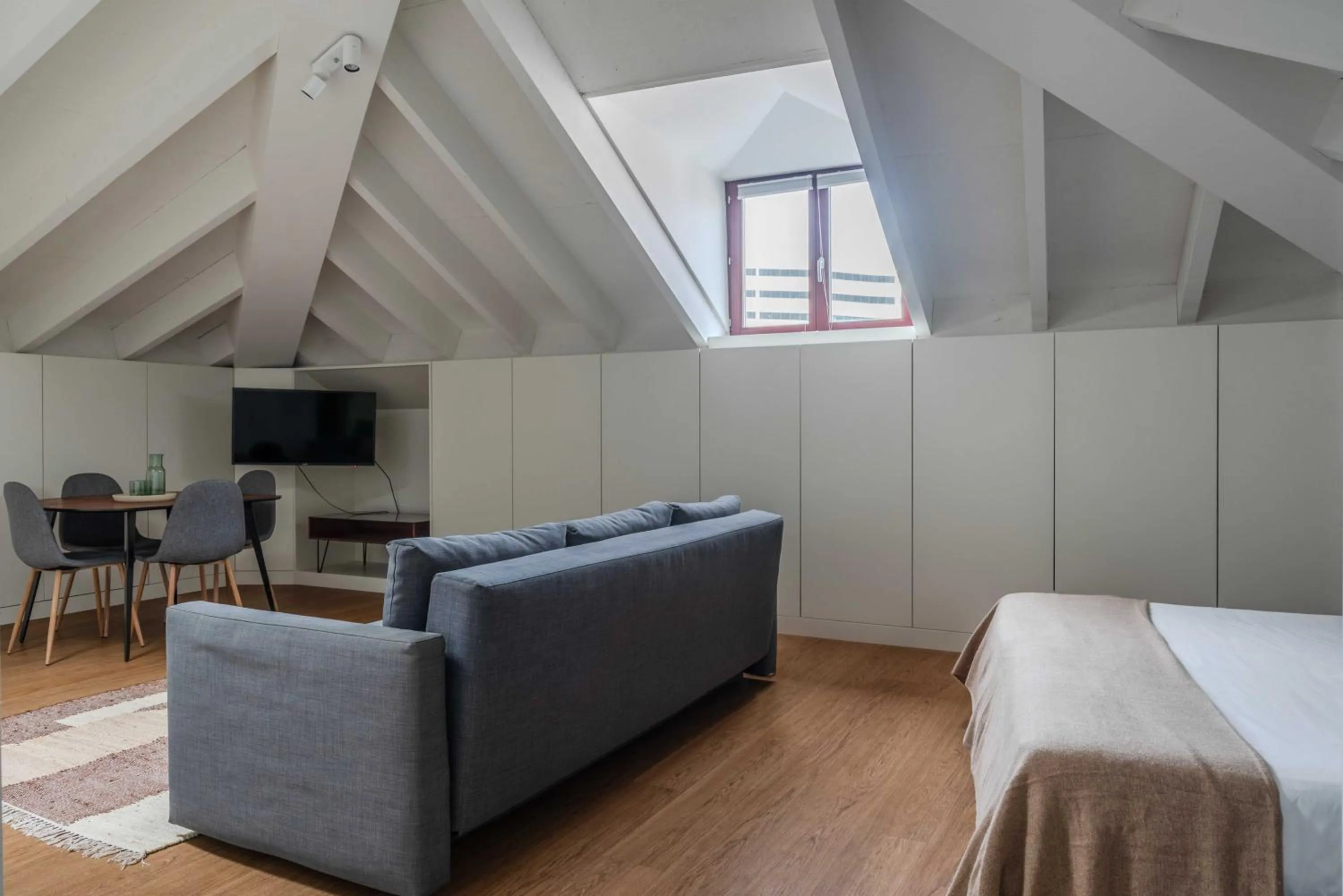 TV and multimedia, Bed in Uma Formosa Apartments