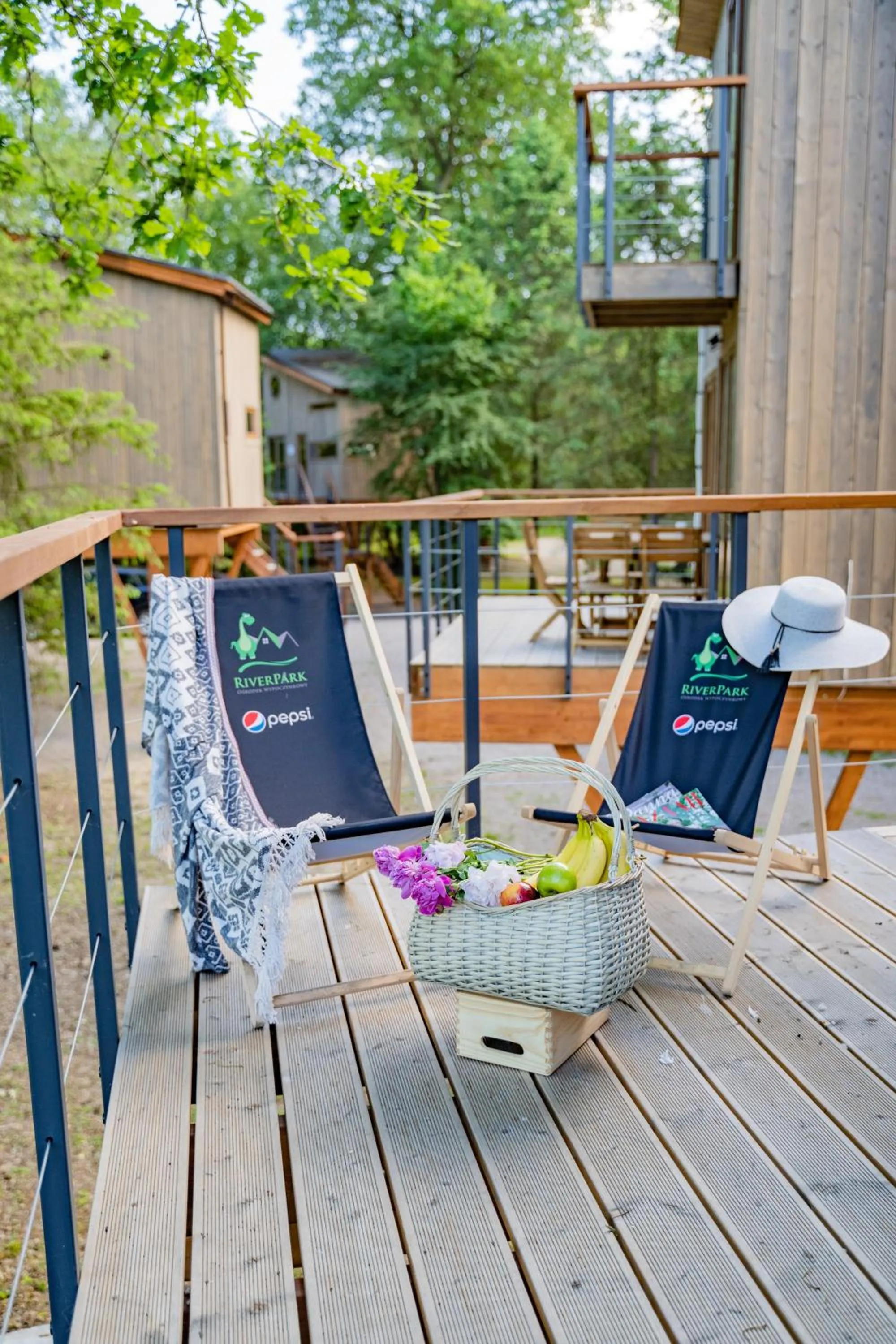 Balcony/Terrace in Apartamenty wśród drzew River Park SAUNA