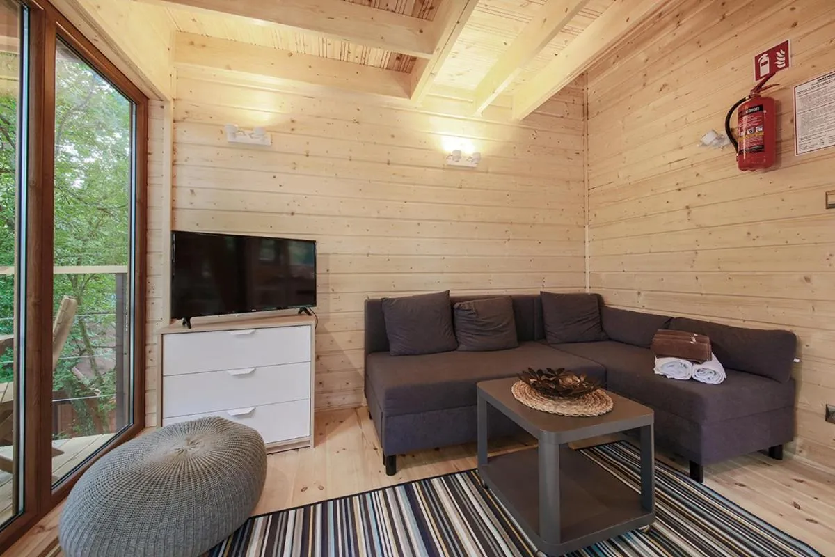 Communal lounge/ TV room in Apartamenty wśród drzew River Park SAUNA