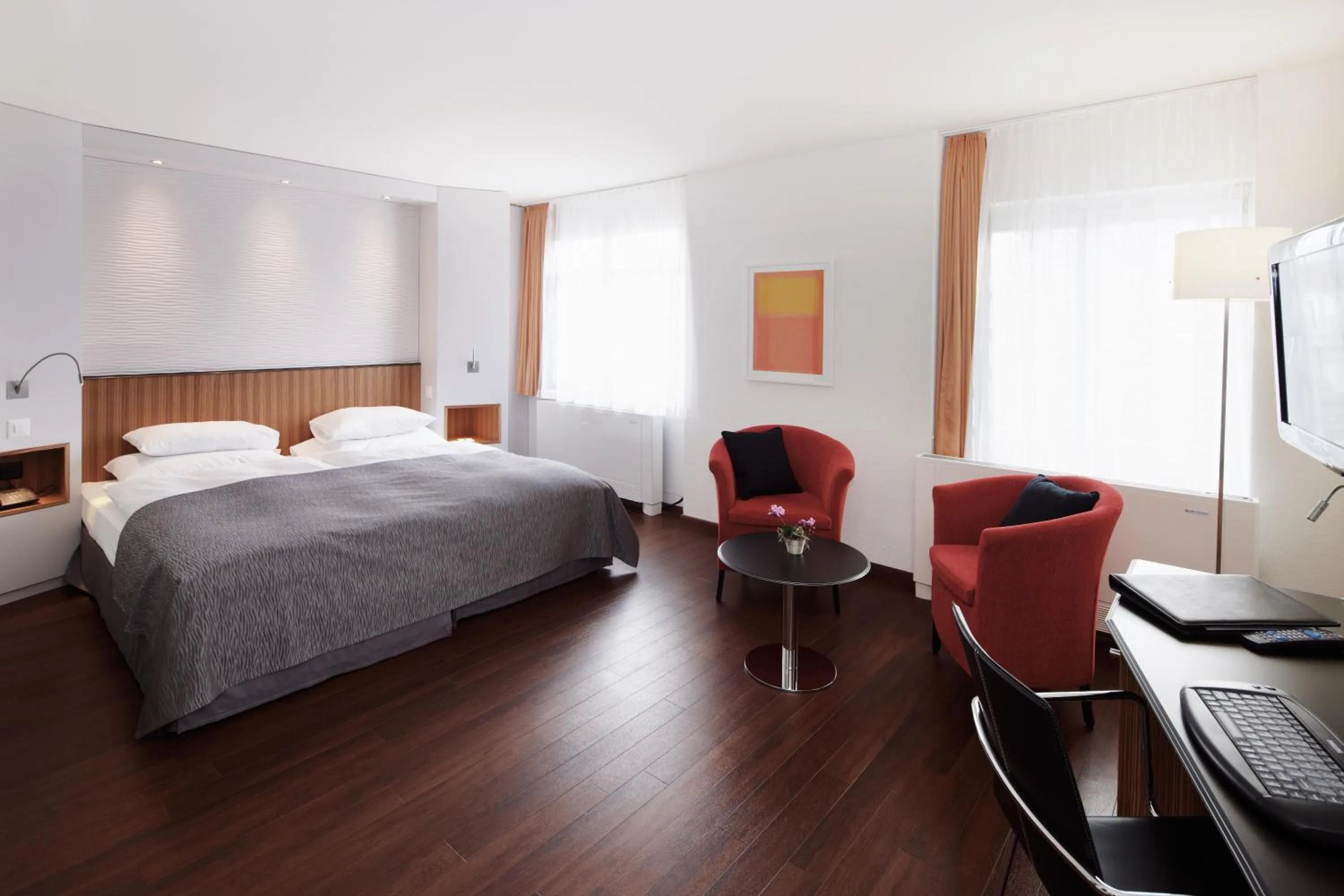 Bed in Sorell Hotel Rütli Niederdorf Zürich