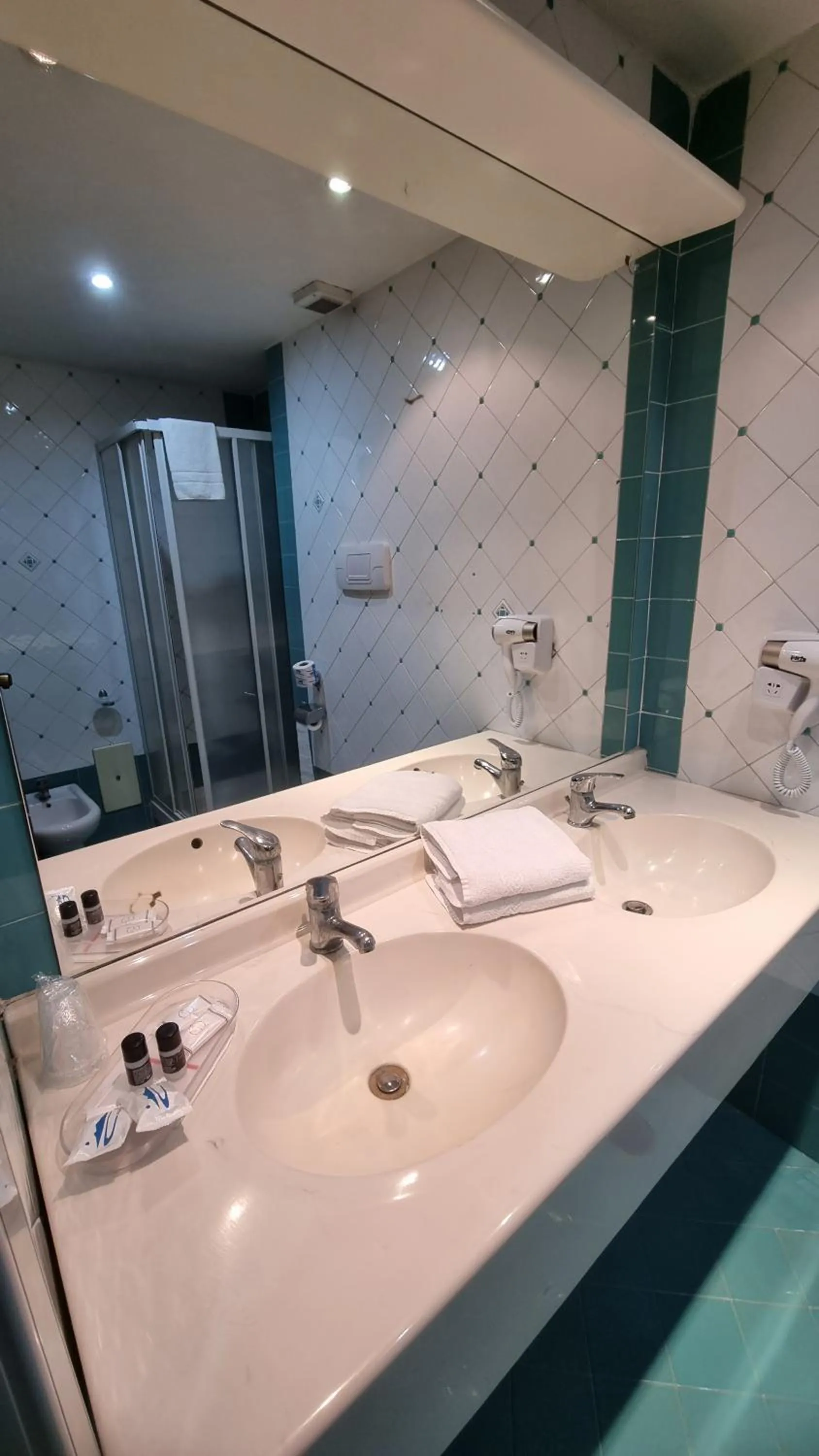 Bathroom in HOTEL QUADRIFOGLIO