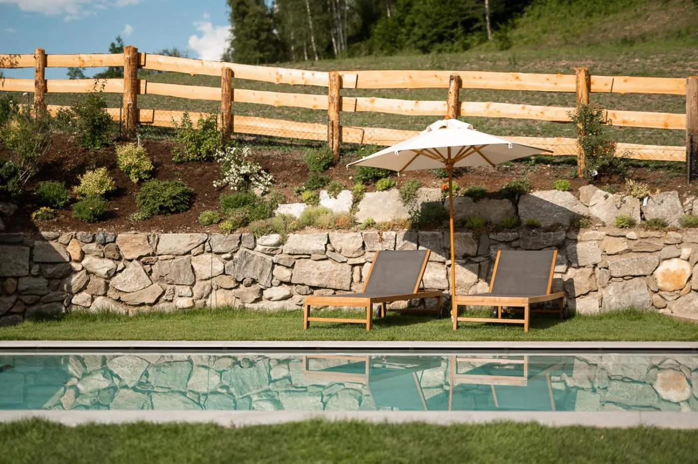 Garden in Castel Maurn Dolomites