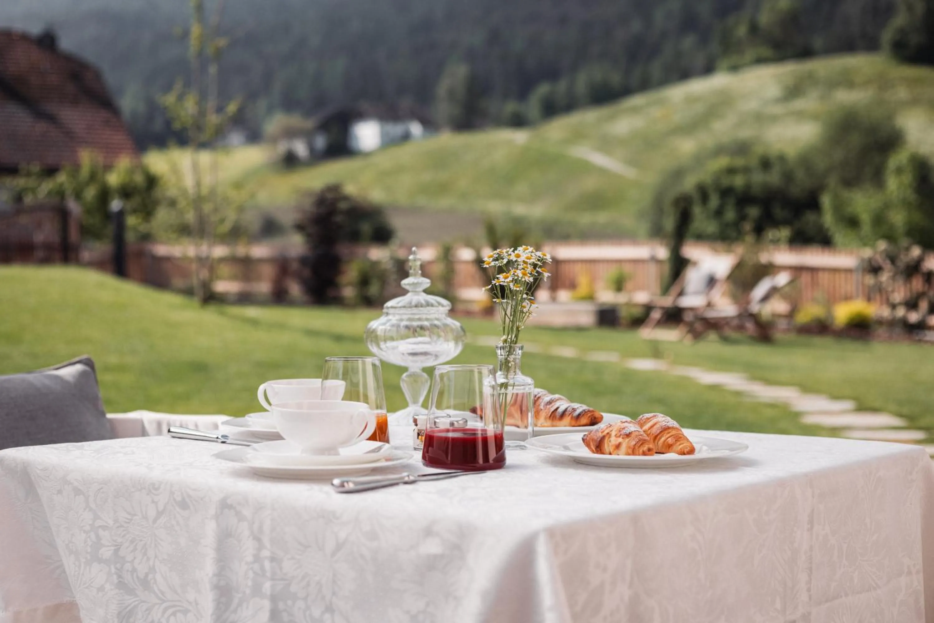 Garden in Castel Maurn Dolomites