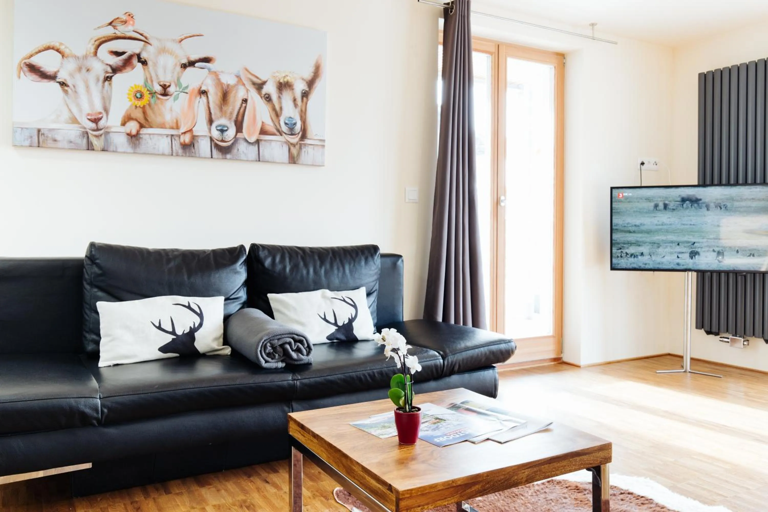 Living room in Apartmenthotel Oberstdorf