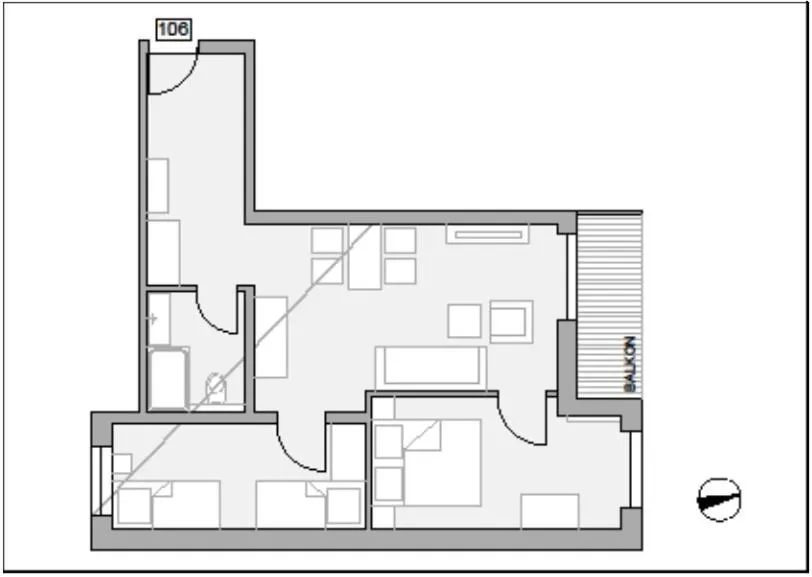Photo of the whole room in Apartmenthotel Oberstdorf