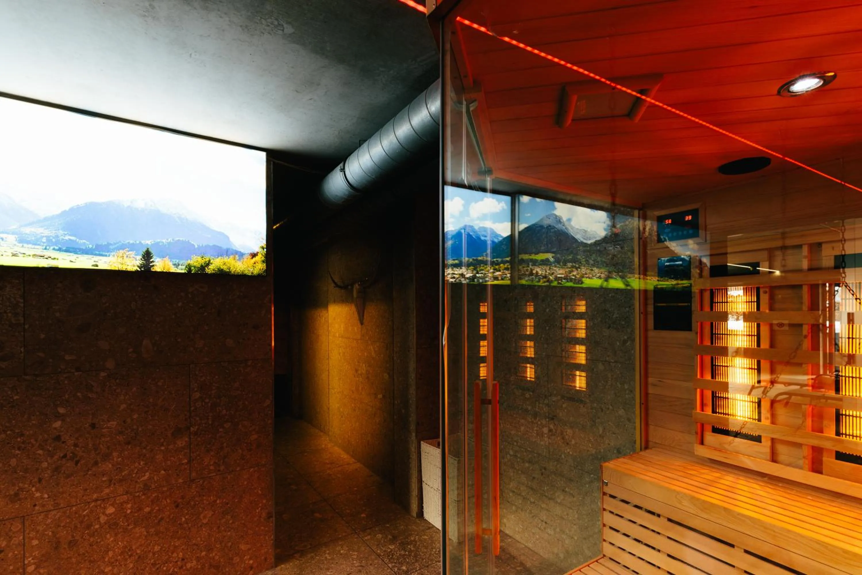 Sauna in Apartmenthotel Oberstdorf