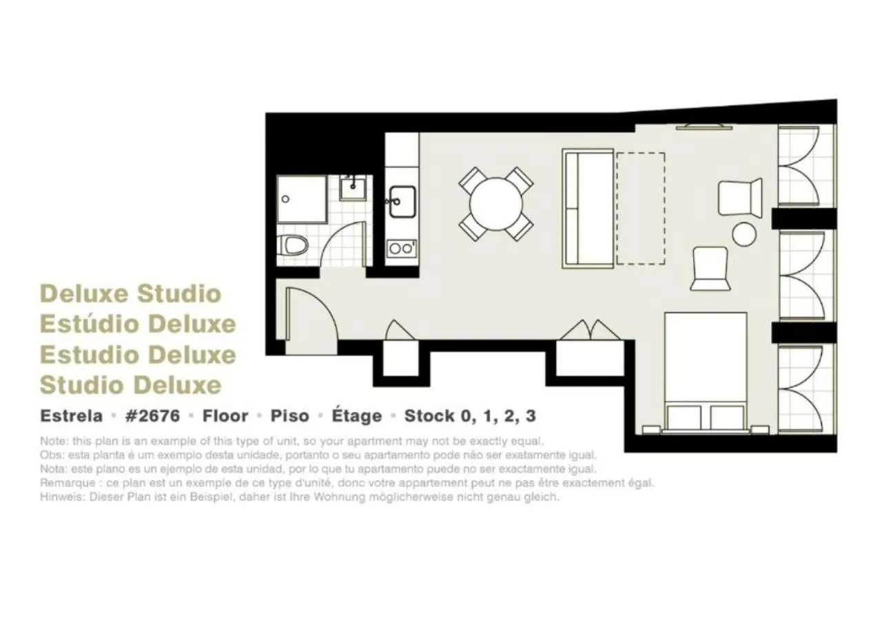 Floor plan in Lisbon Serviced Apartments - Estrela