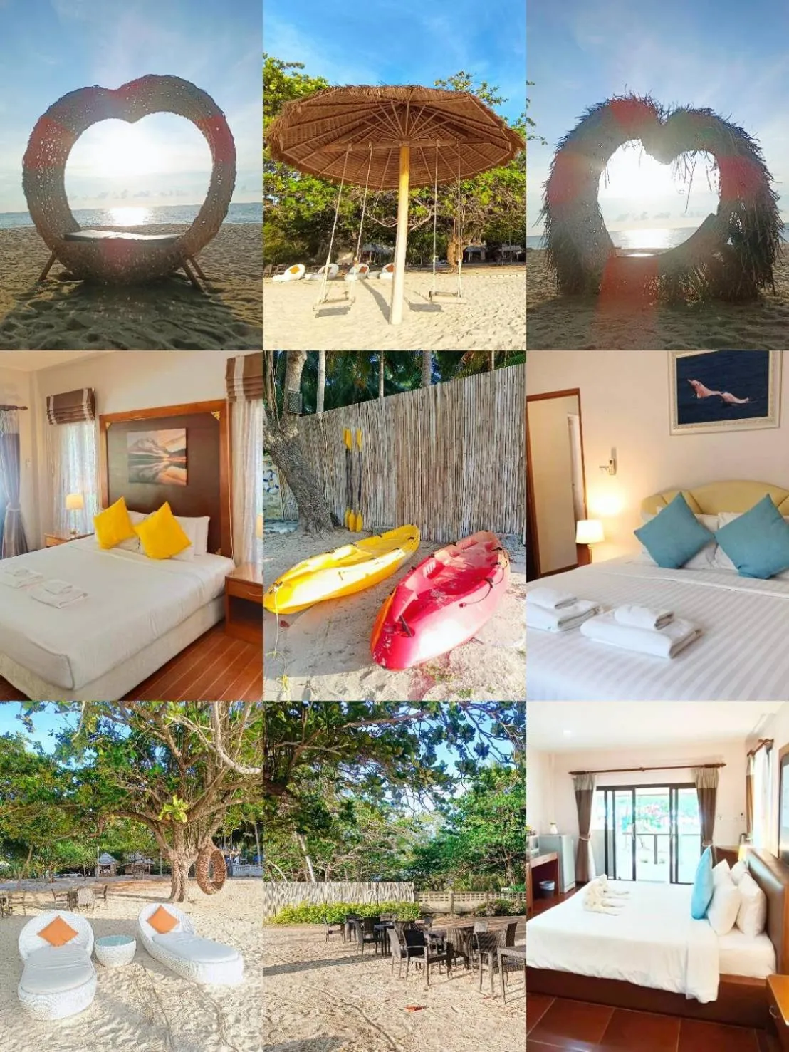 Bed in Chaithalay Khanom Resort