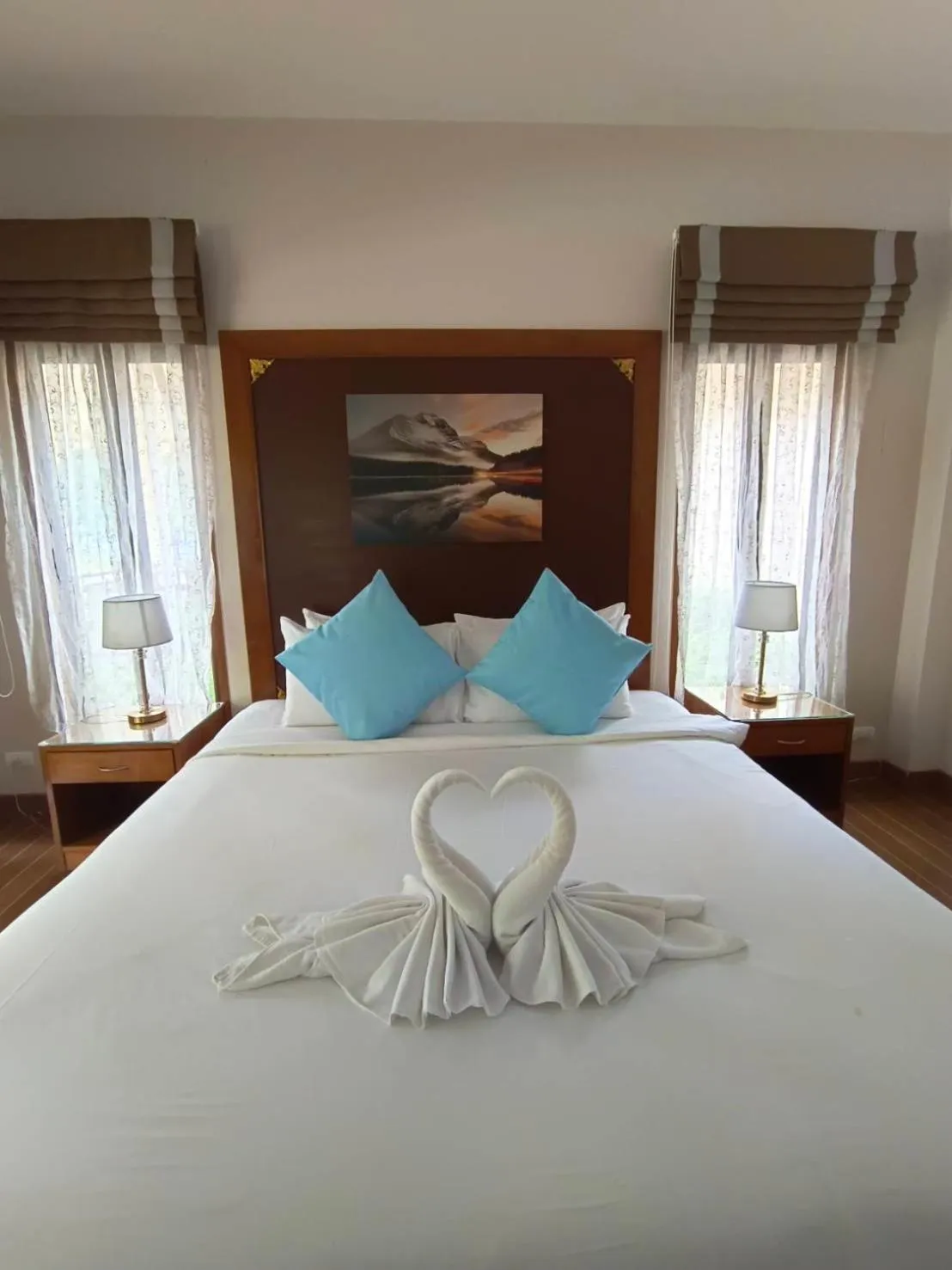 Bed in Chaithalay Khanom Resort