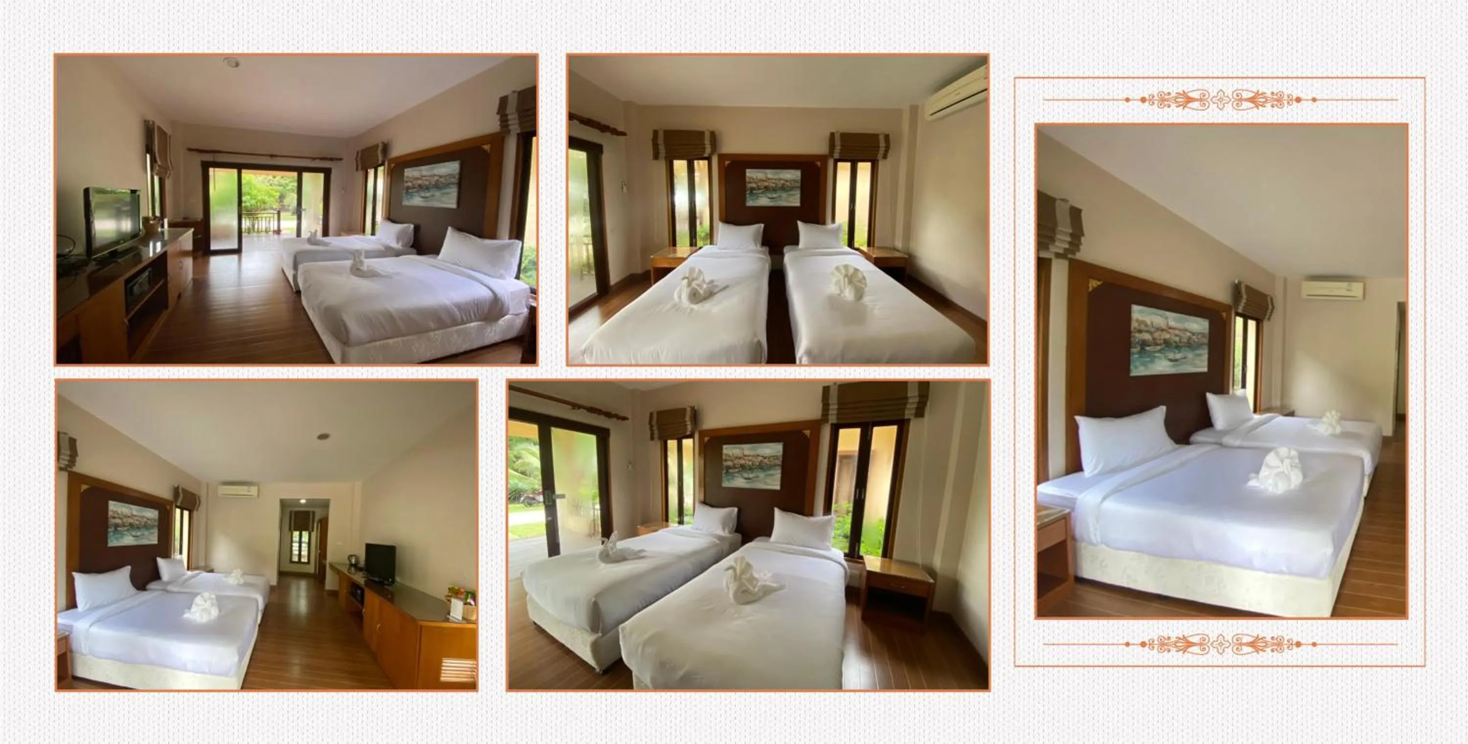 Bed in Chaithalay Khanom Resort