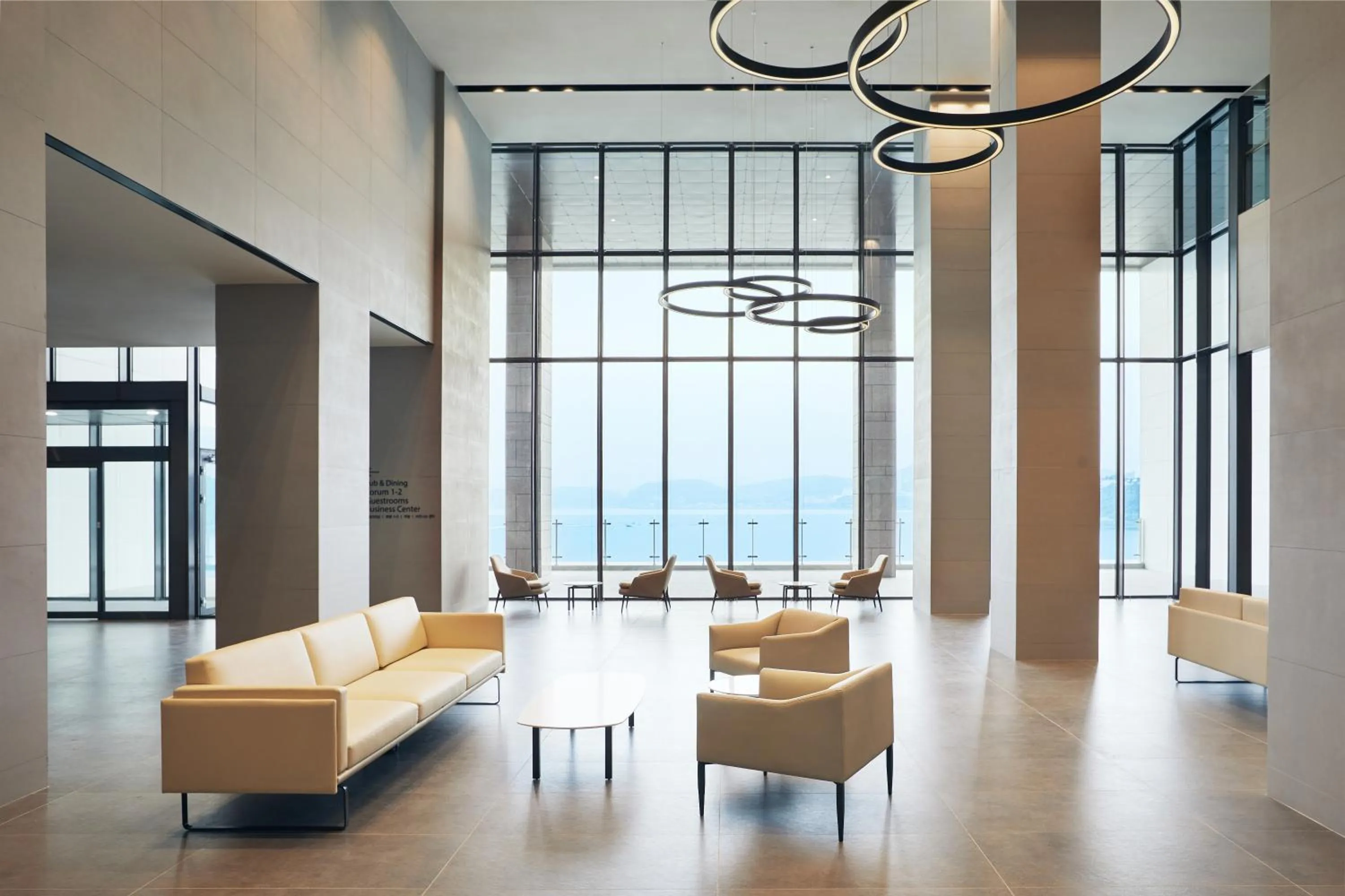 Seating area in Yeosu Belle Mer