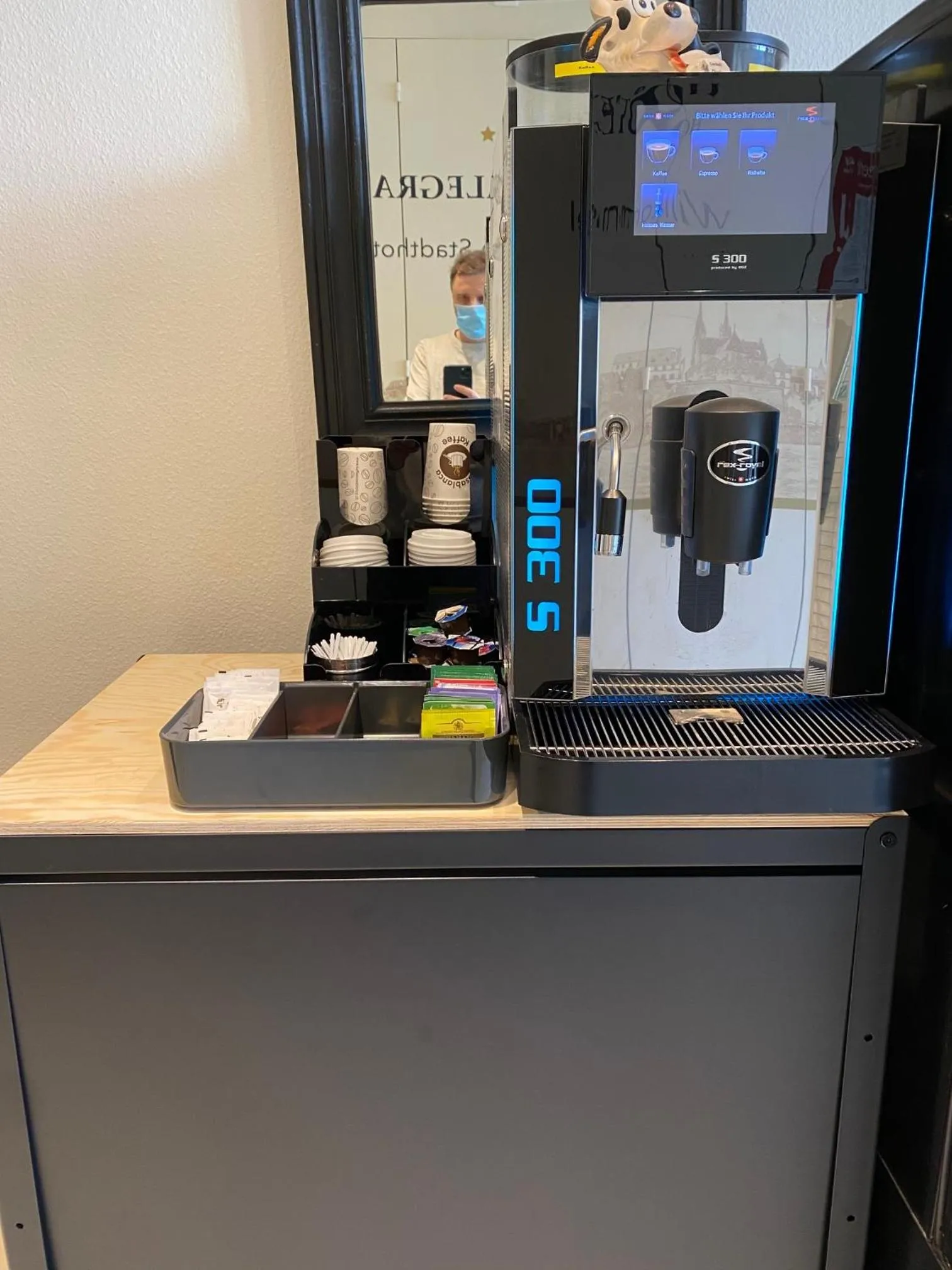 Coffee/tea facilities, Floor Plan in BALEGRA City Hotel Basel Contactless Self Check-in
