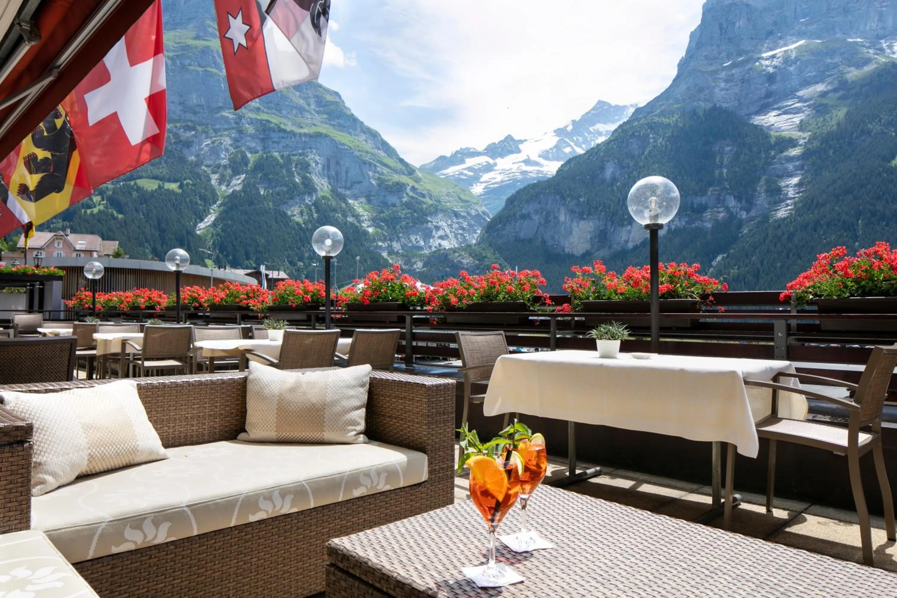 Mountain view in Hotel Kreuz & Post Grindelwald
