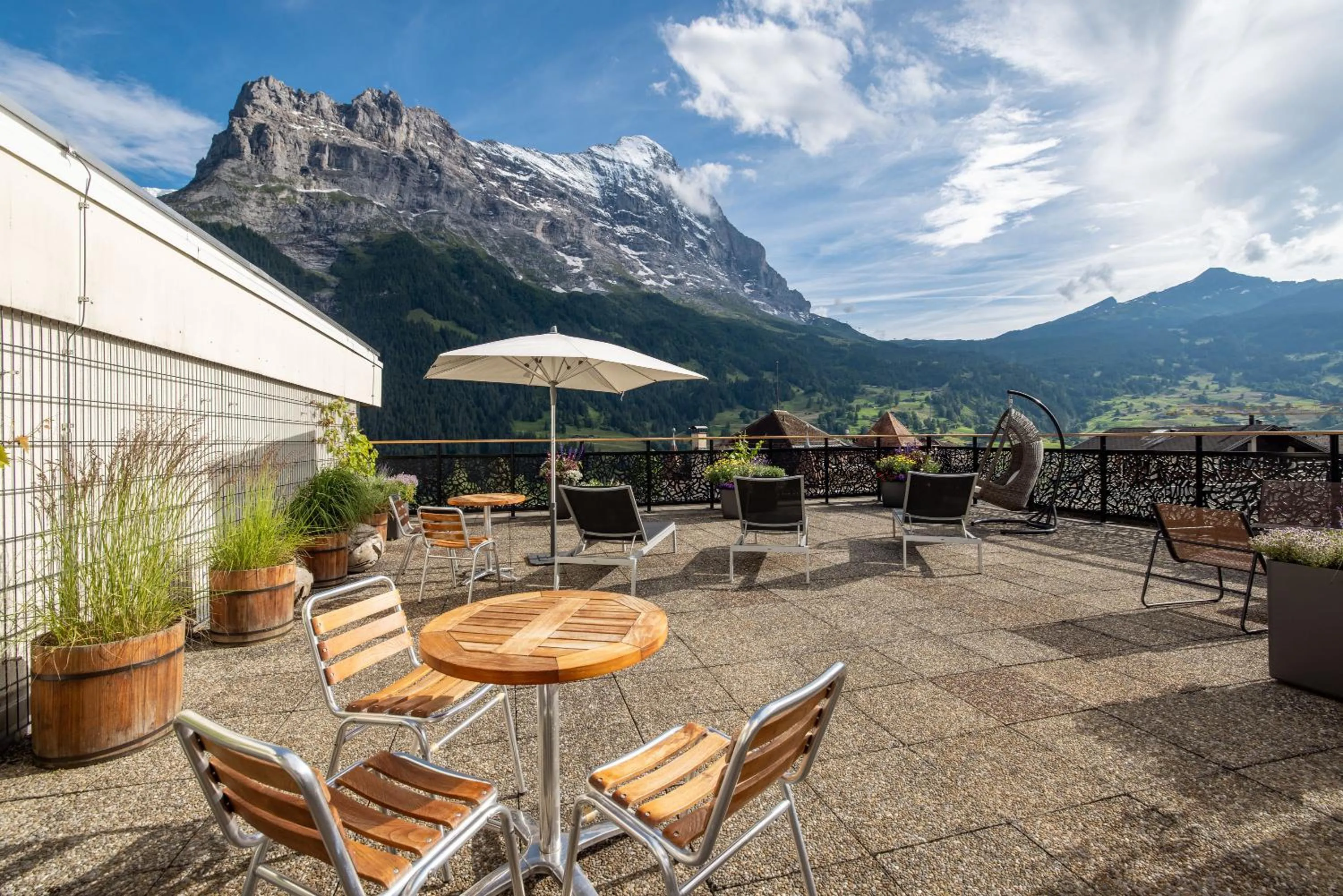 Patio in Hotel Kreuz & Post Grindelwald