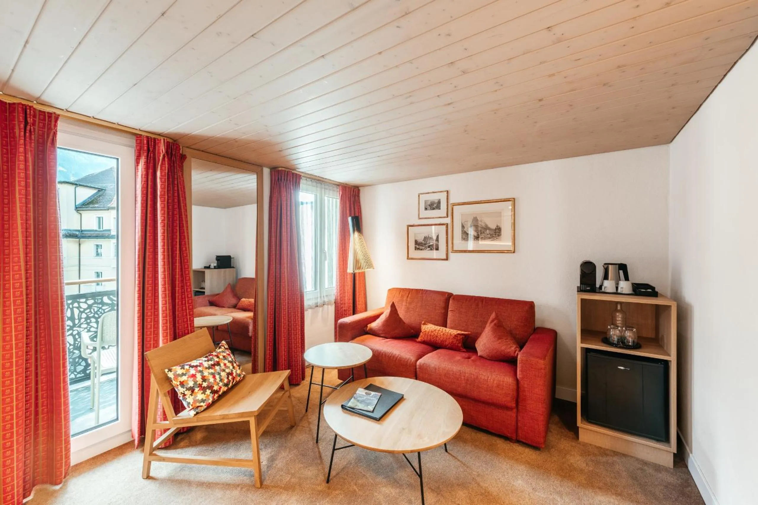 Seating area in Hotel Kreuz & Post Grindelwald