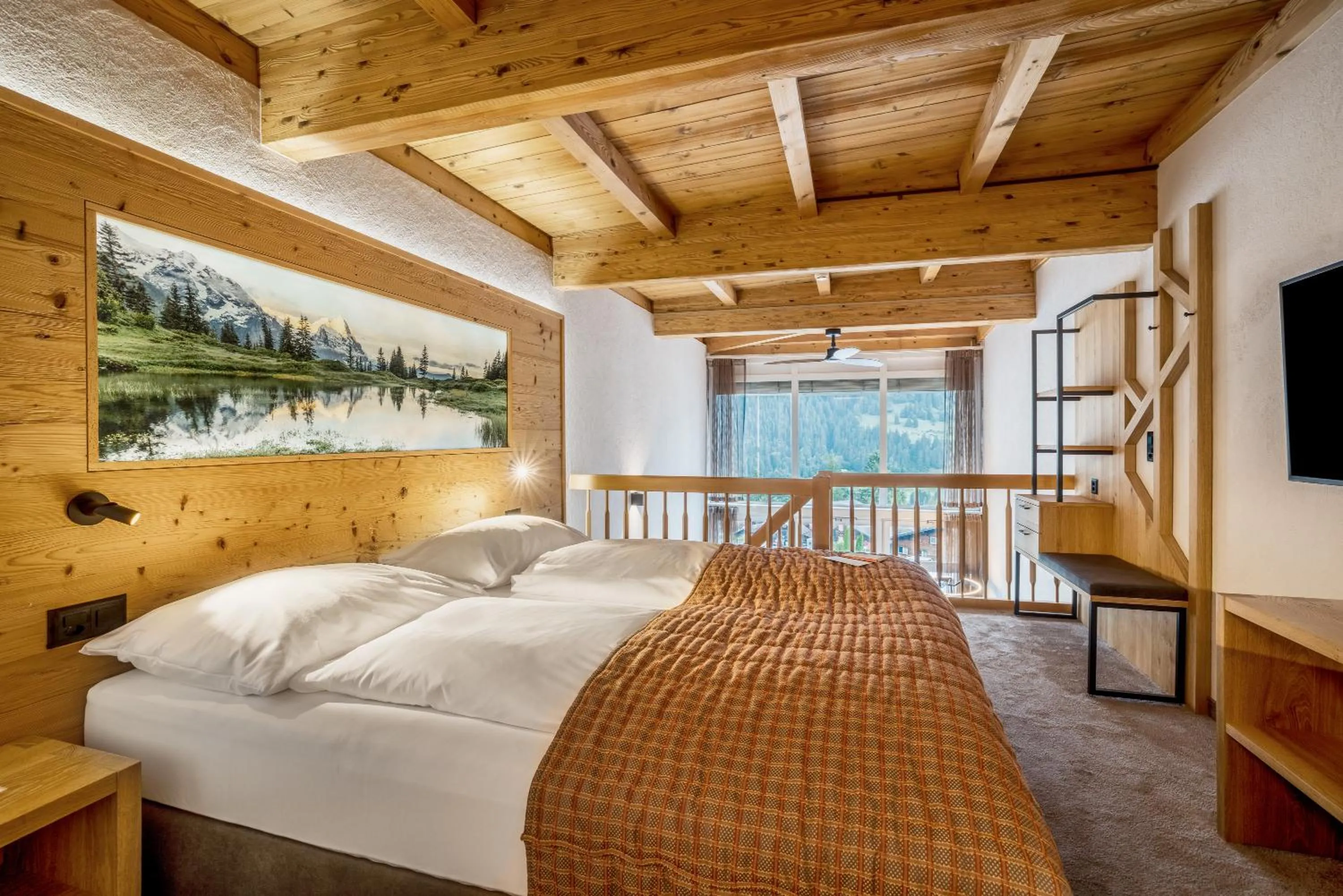 Bed in Hotel Kreuz & Post Grindelwald