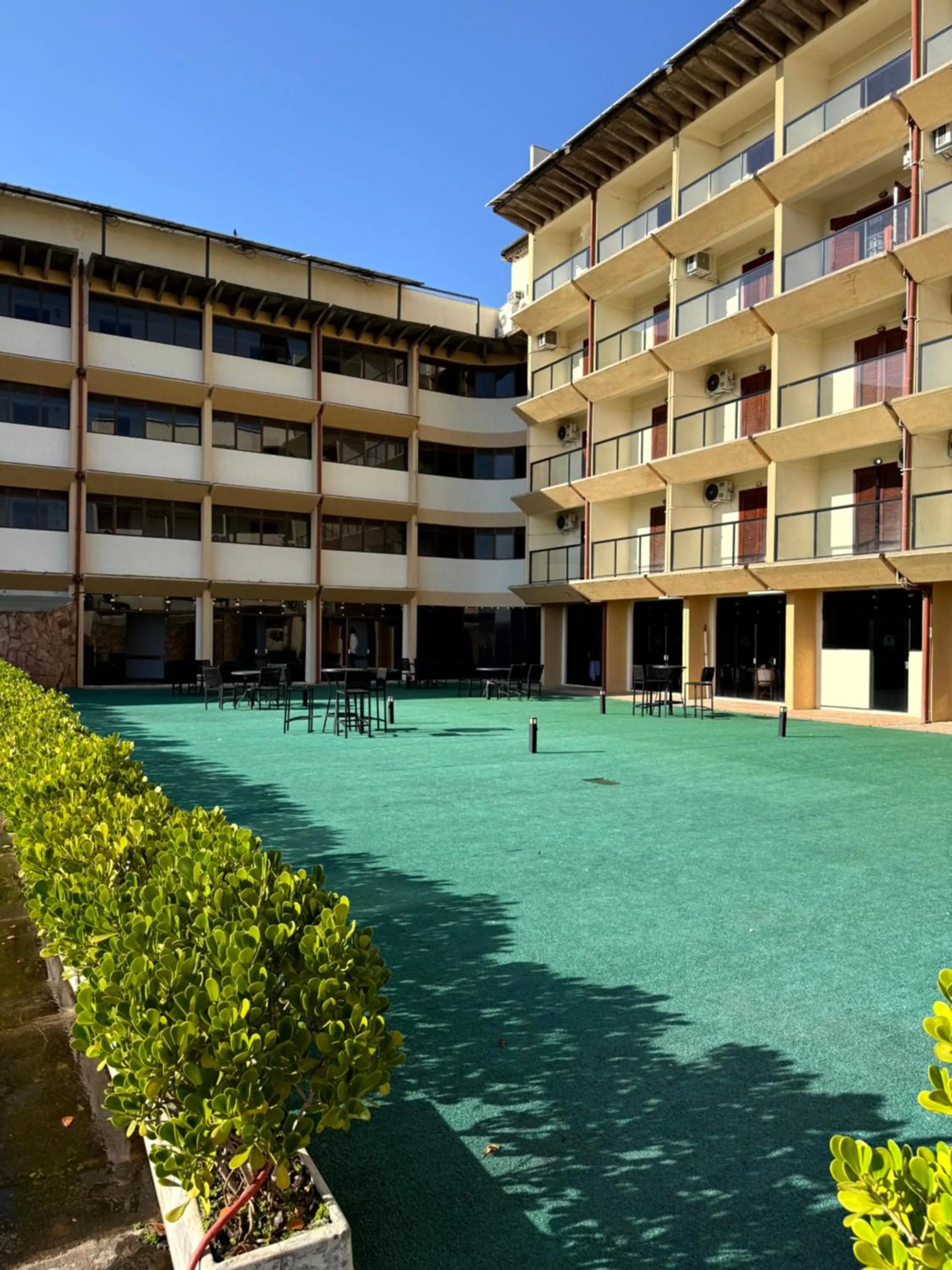 Inner courtyard view in Cristal Palace Hotel