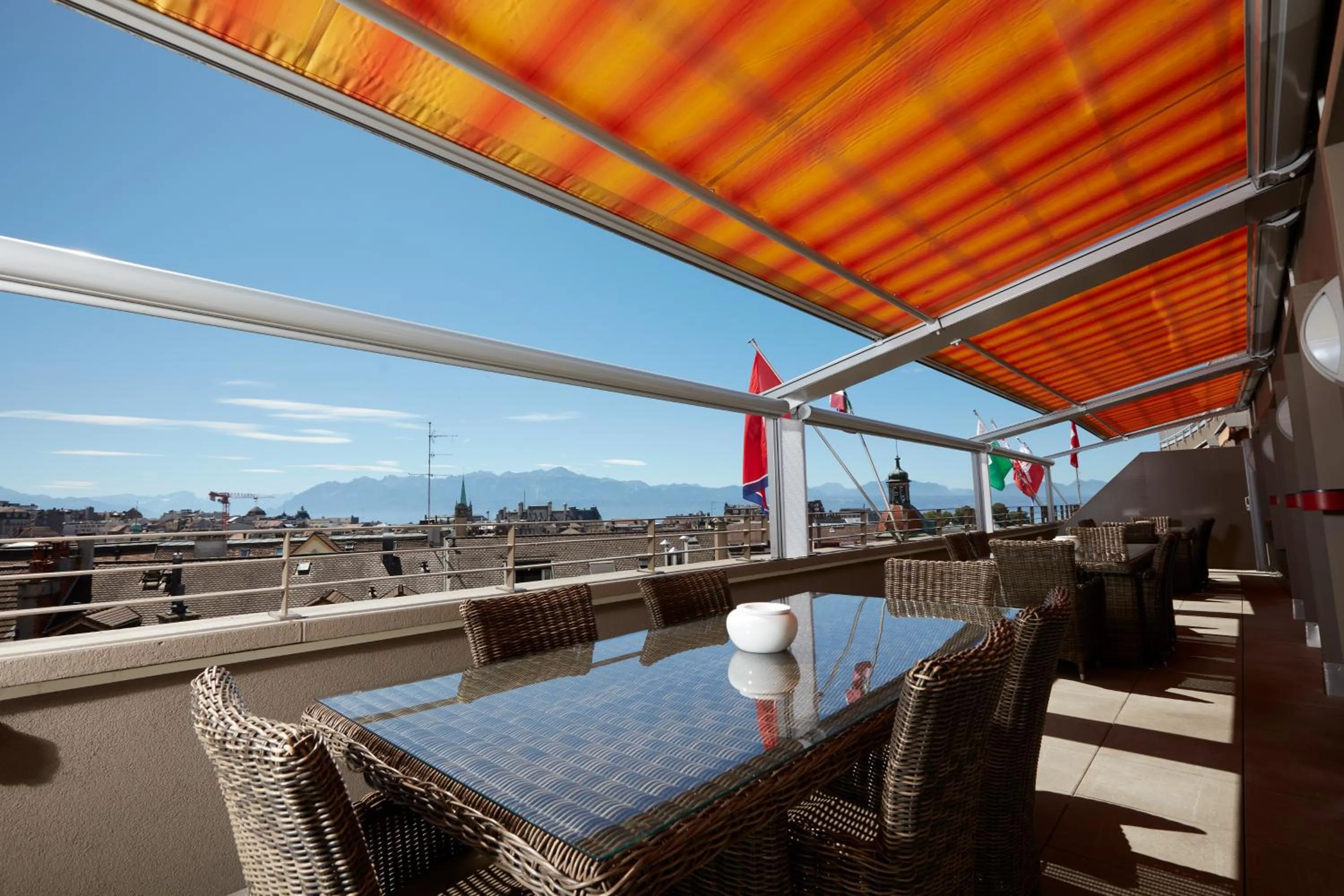 Balcony/Terrace in Hôtel Crystal
