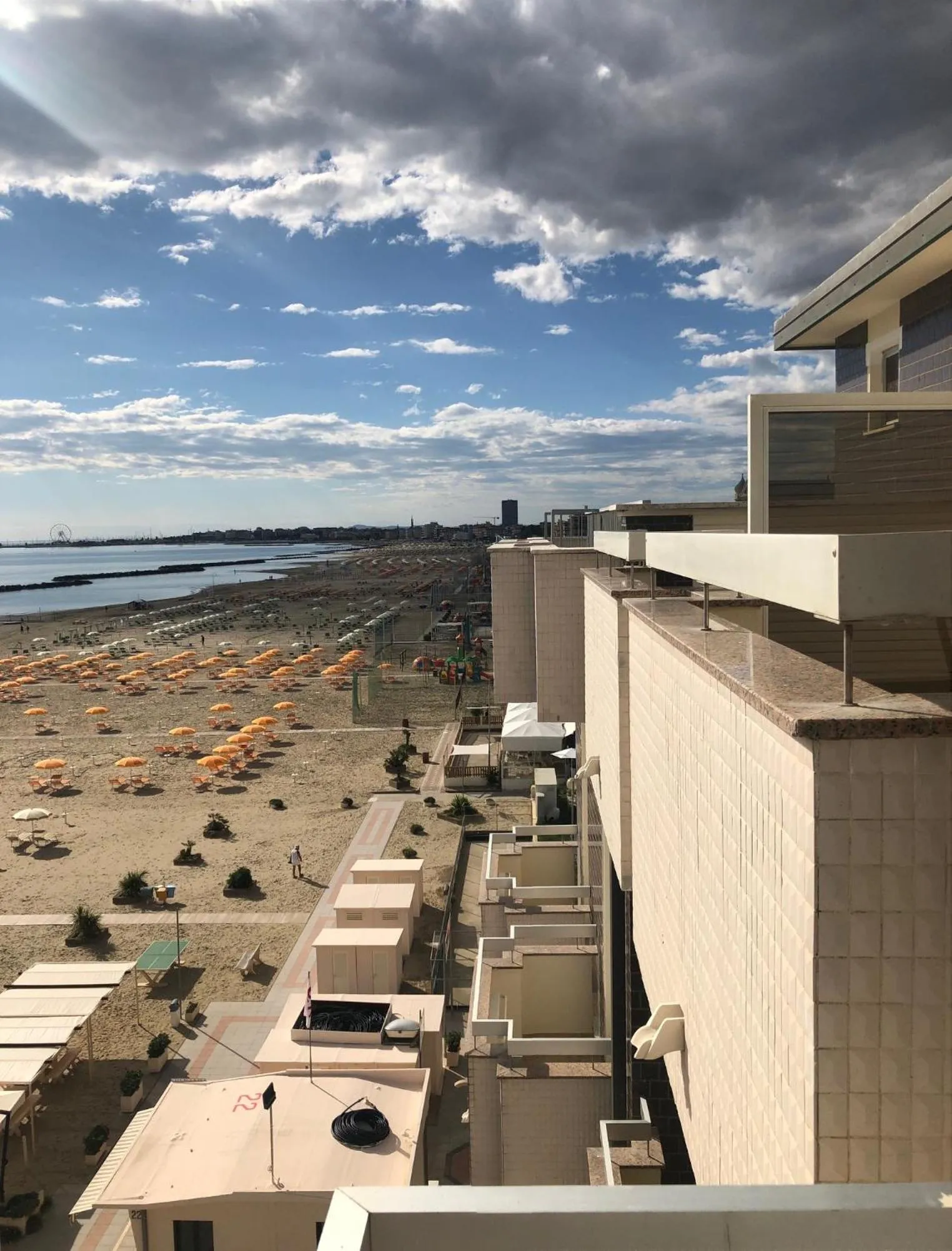 View (from property/room) in Hotel Adriatica sul Mare