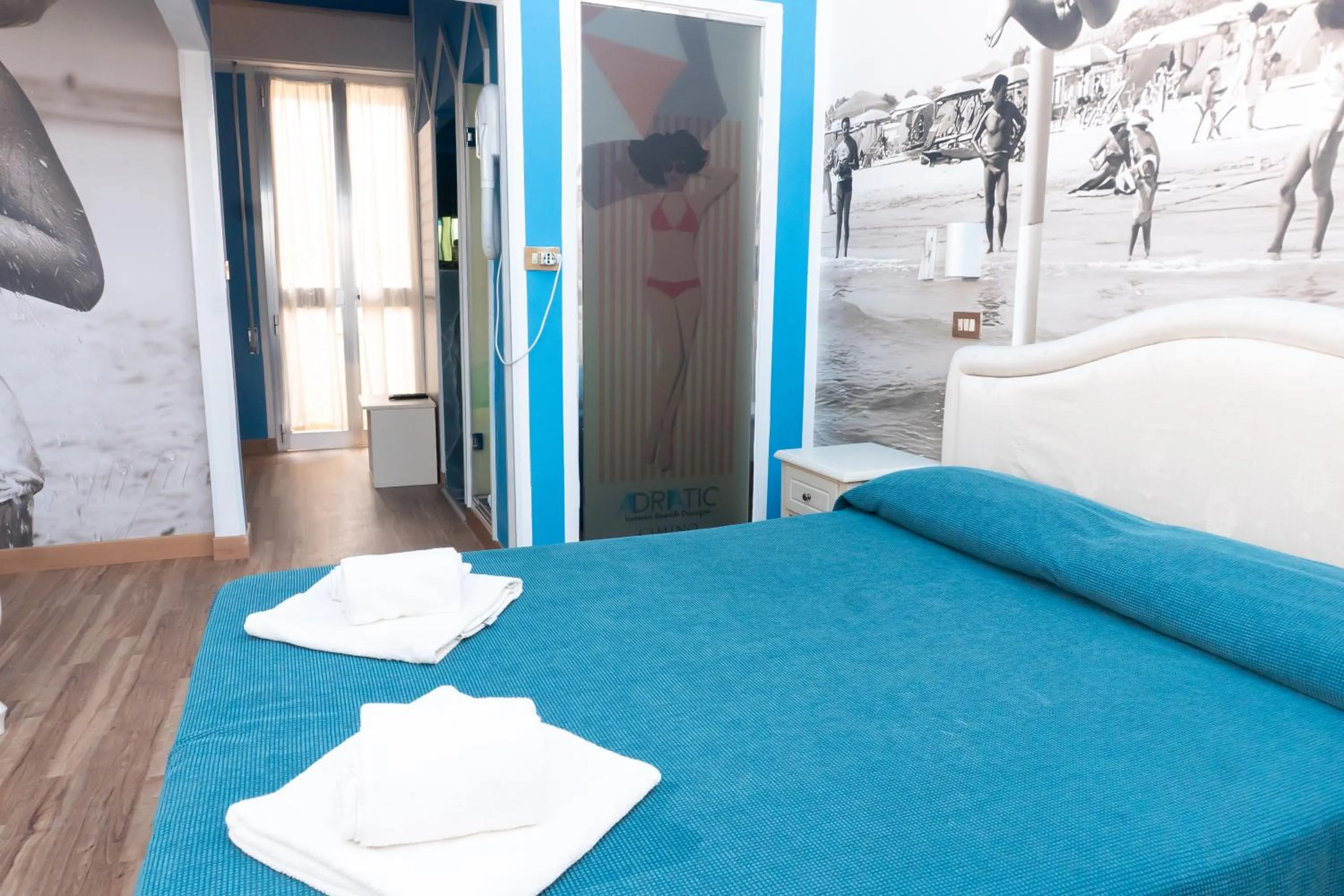 Bedroom, Bed in Hotel Adriatica sul Mare