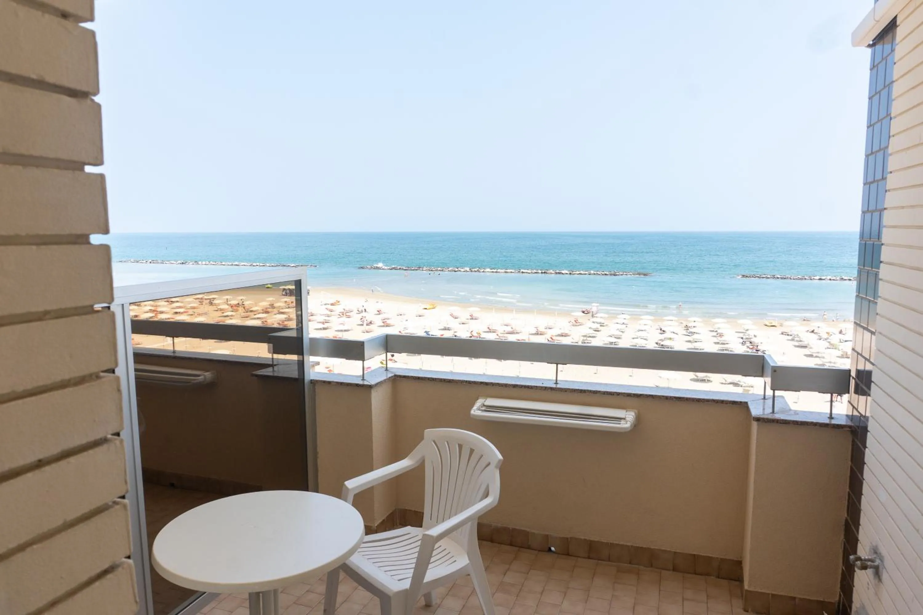 Balcony/Terrace in Hotel Adriatica sul Mare