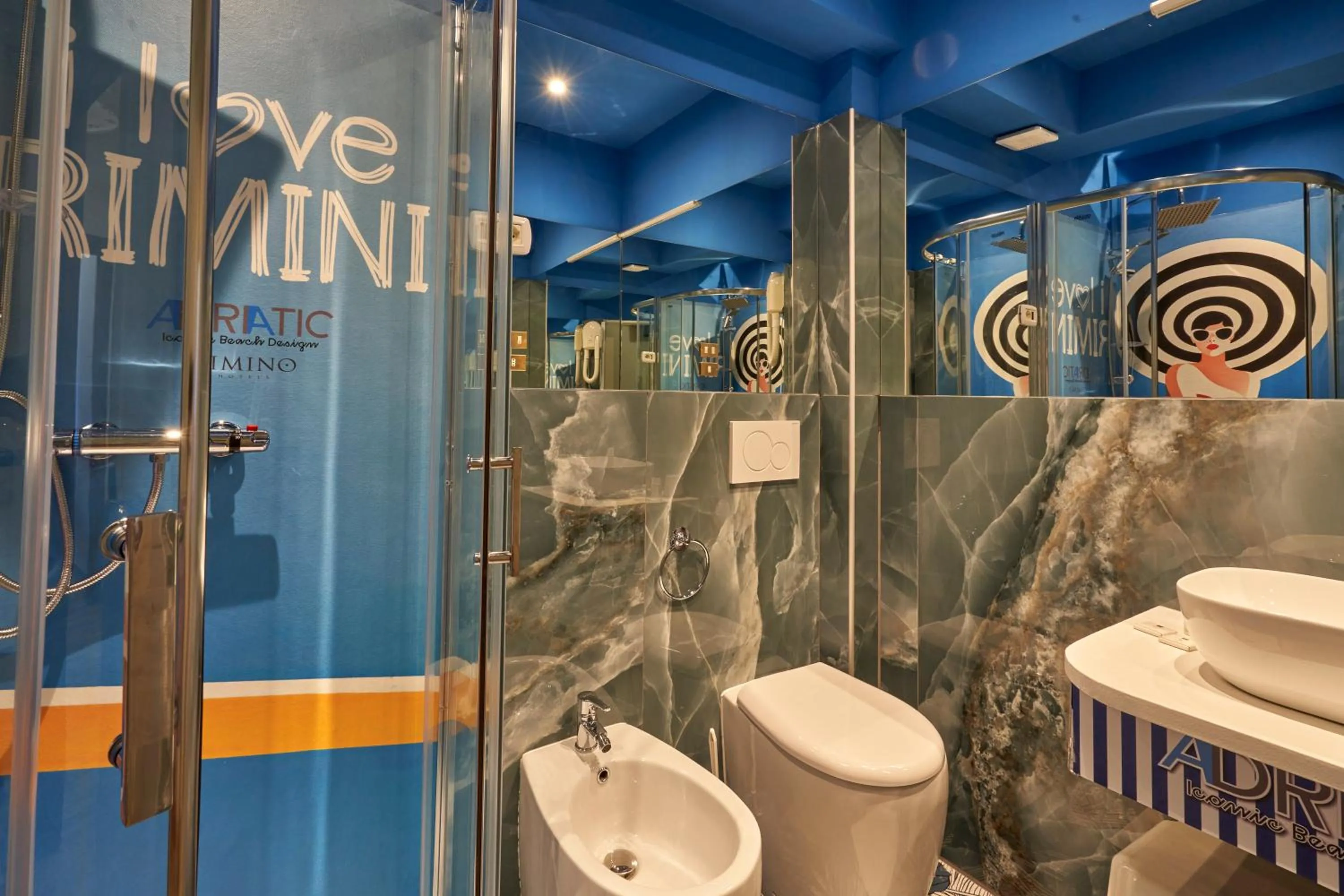 Shower in Hotel Adriatica sul Mare