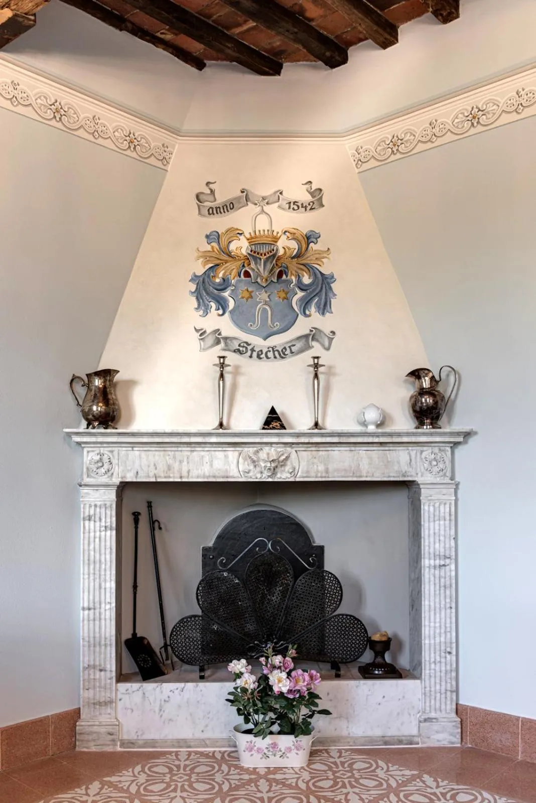 Decorative detail in Villa La Preziosa